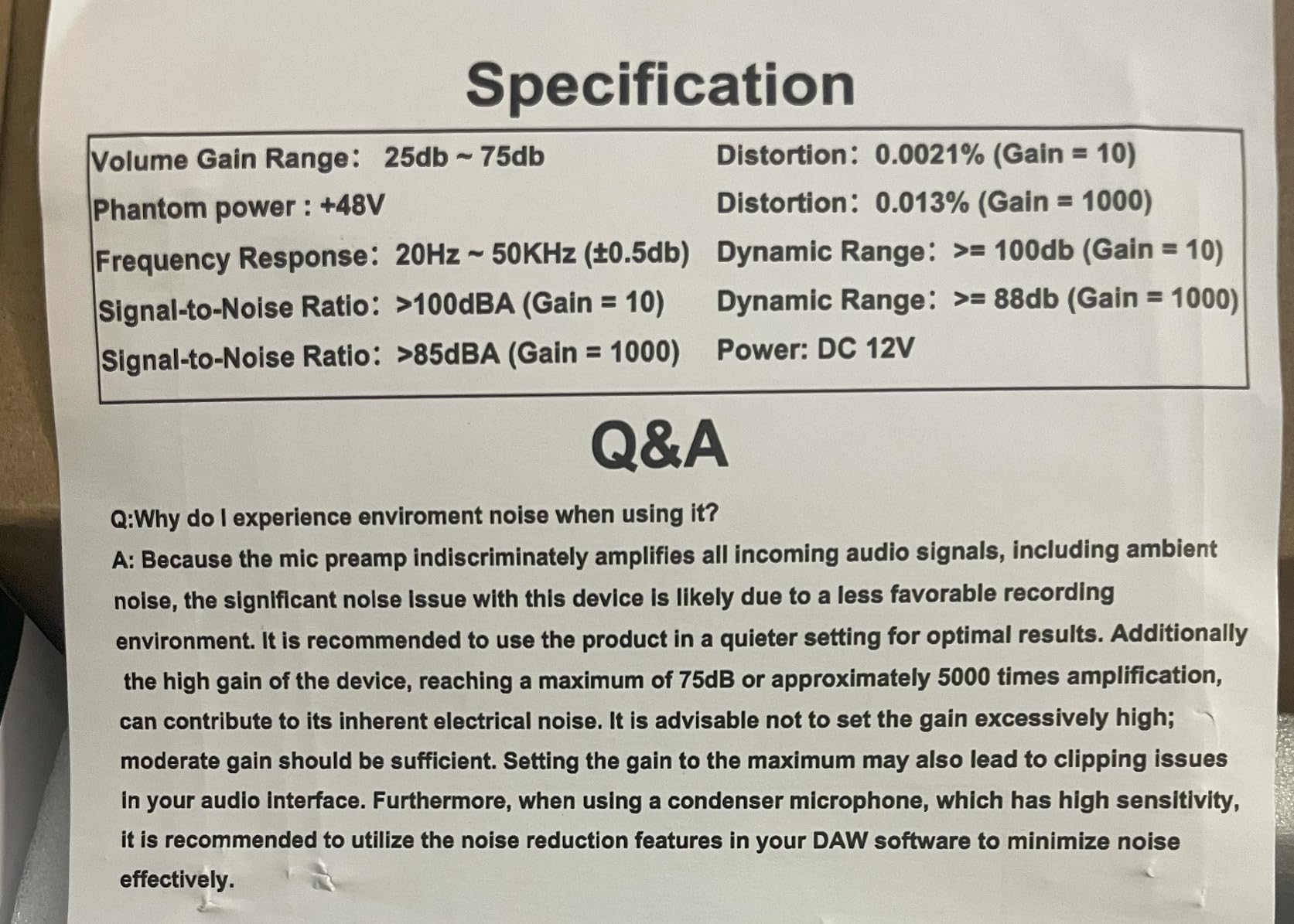 RO03 Mic Preamp,2026 Upgraded, 66db Gain, 120db EIN Ultra Low Noise, for Dynamic & Condenser & Ribbon Microphone & Instrument,with XLR/TRS/TS Line Out, Type C Power Input customer photo 1