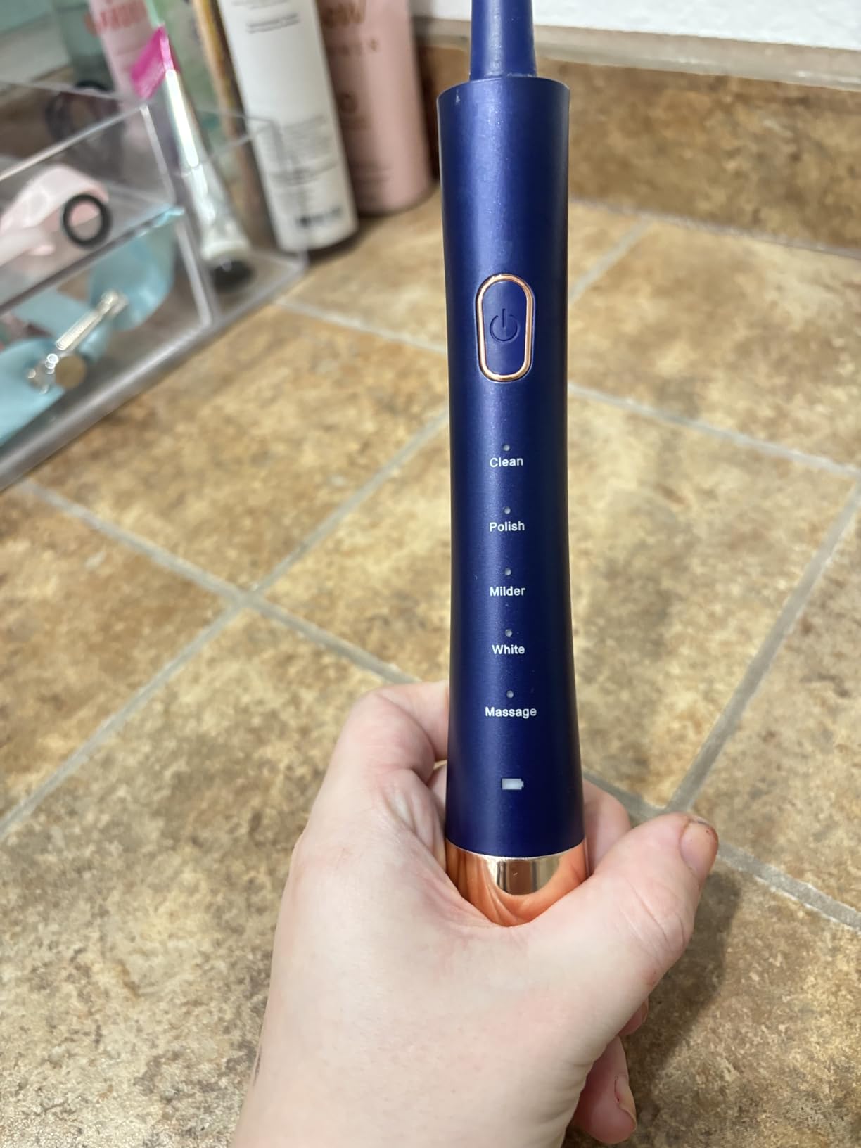 AJELU Sonic Electric Toothbrush for Adults, USB Rechargeable Sonic Toothbrush with 8 Brush Heads, Smart Timer, 5 Modes, 2-Hour Fast Charge Last 30 Days, Pink customer photo 1