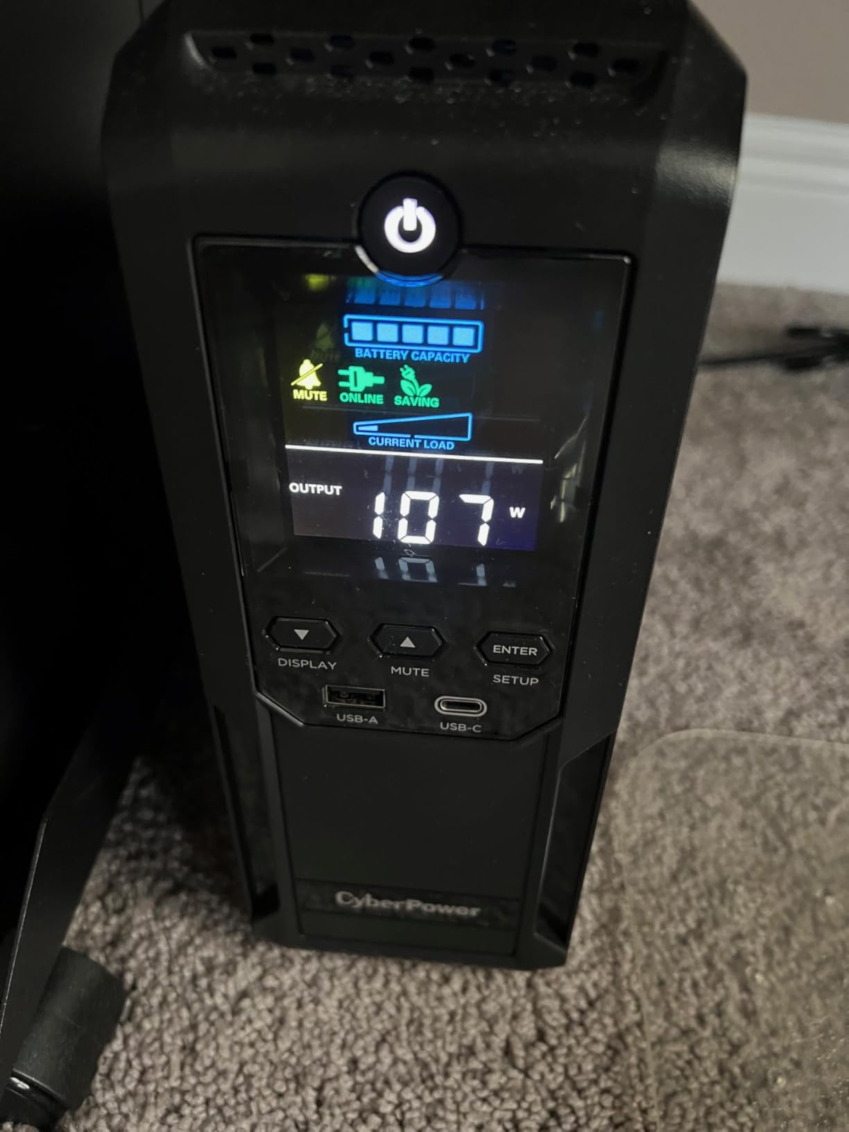 CyberPower CP1500AVRLCD3 Intelligent LCD UPS Battery Backup customer photo 1