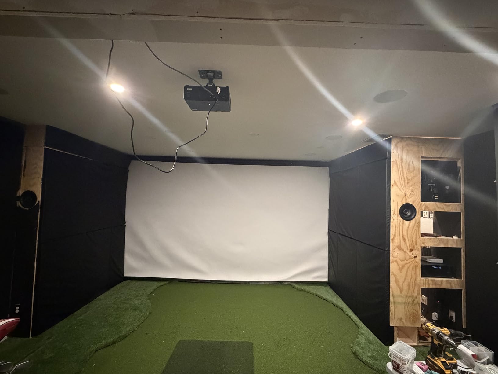 XINLEI Universal Projector Ceiling Mount Low Profile Projector Mount w/Retractable Arms and Multiple Adjustment Function PR14W customer photo 2
