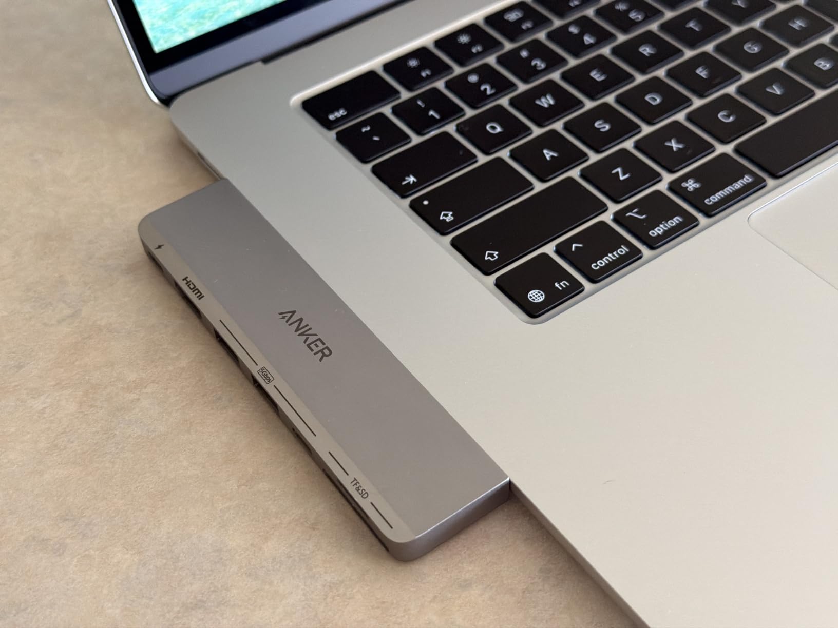 Anker USB-C Hub for MacBook, 7-in-2 Mac Dock with 4K@60Hz HDMI customer photo 2