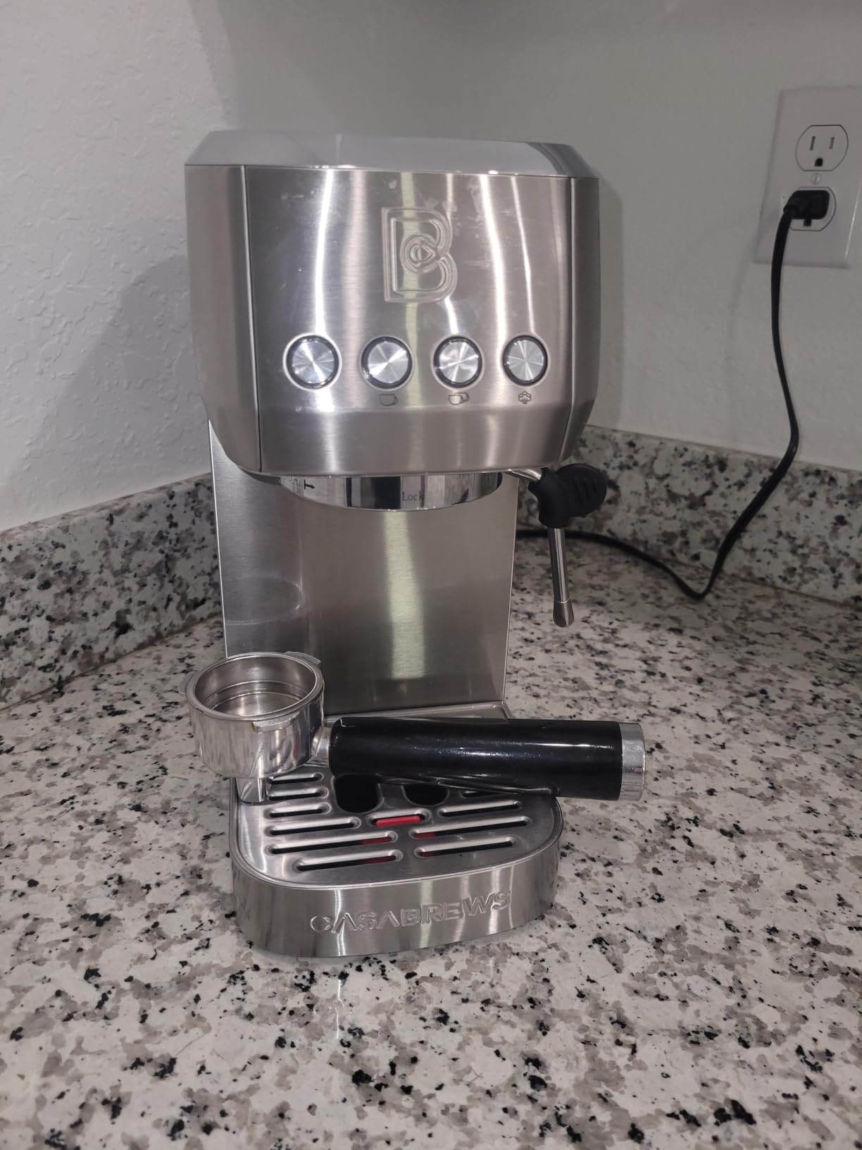 CASABREWS 3700 Essential Stainless Steel Espresso Machine with Steam Wand customer photo 2