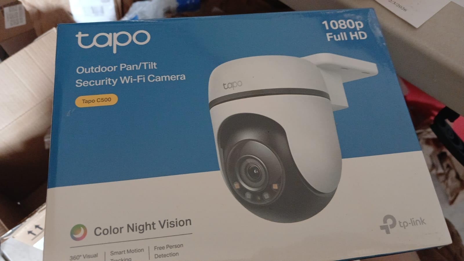 Tapo 1080P Outdoor Wired Pan/Tilt Security Wi-Fi Camera, 360° View, Motion Tracking, Works with Alexa & Google Home, Night Vision, Free AI Detection, Cloud & SD Card Storage(up to 512GB), Tapo C500… customer photo 1