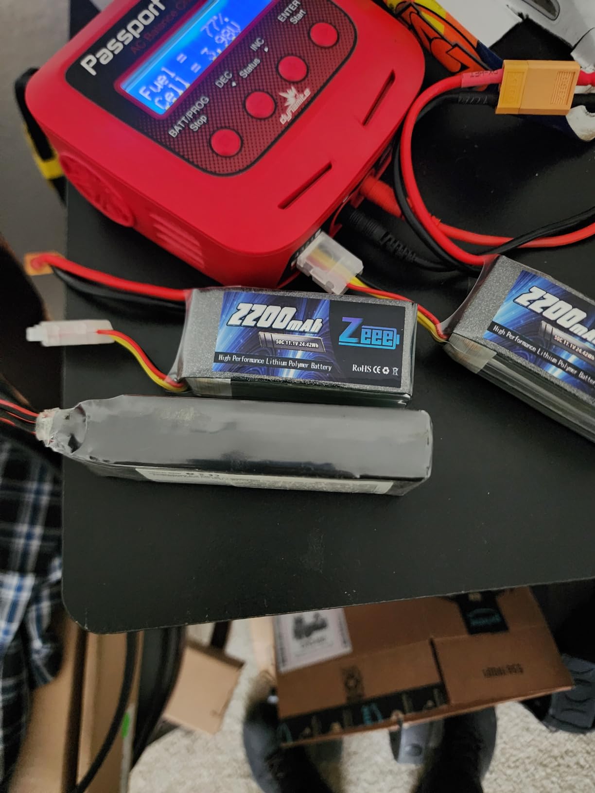 Zeee 3S Lipo Battery 2200mAh 11.1V 50C Shorty Pack Battery with XT60 Plug for RC Car Truck RC Vehicles Boat Drone RC Airplane Quadcopter Helicopter FPV Racing Hobby Models(2 Pack) customer photo 2