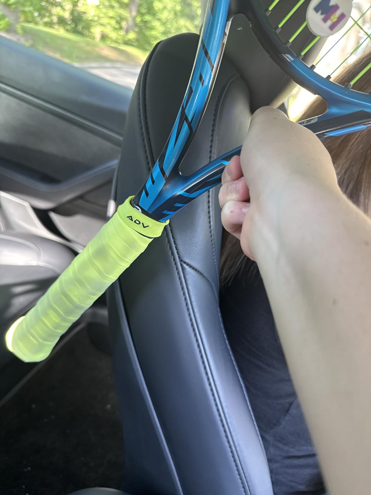 ADV MaxTac Tennis Overgrip, Tacky Moisture-Wicking Grip (Black, 12-Pack) customer photo 1