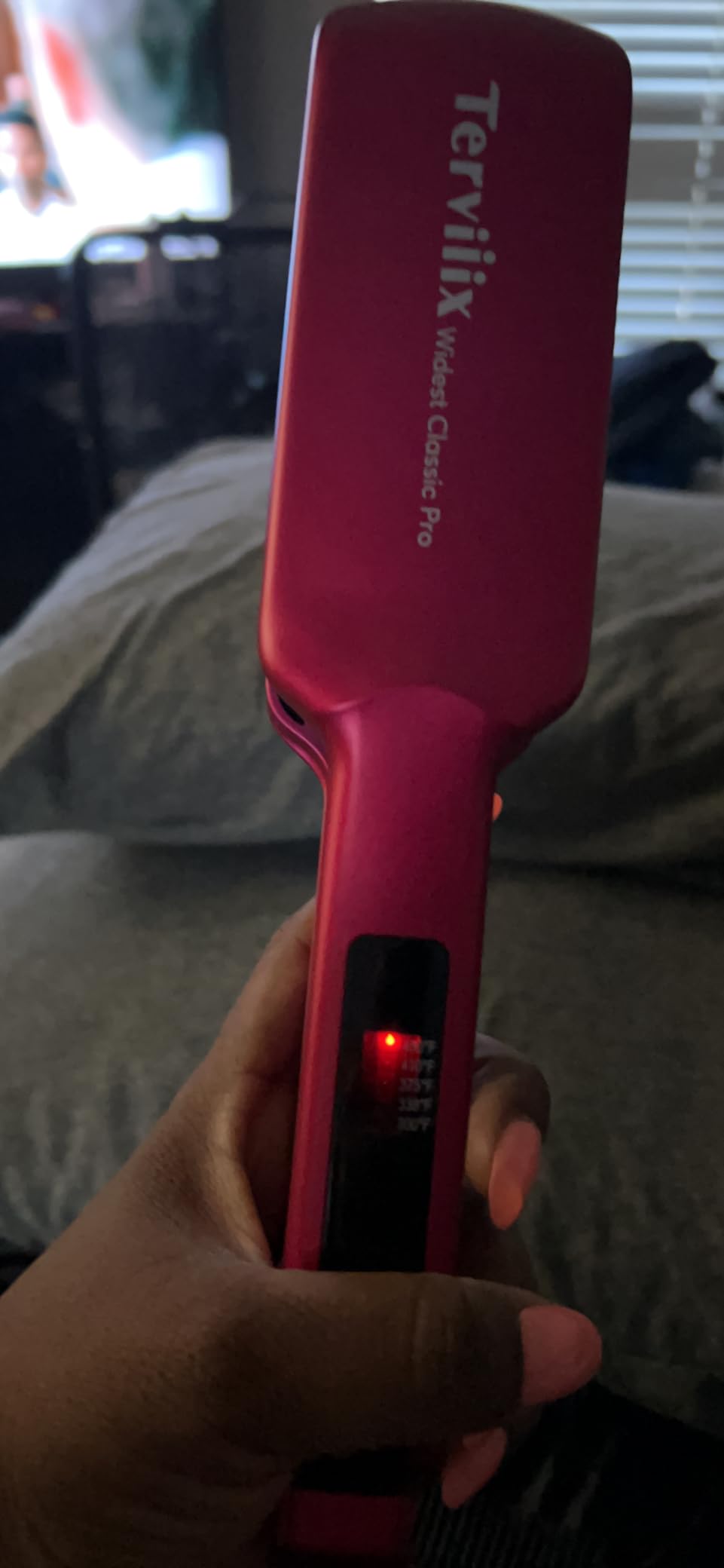 Terviiix 2 Inch Extra Wide Flat Iron Hair Straightener, Ceramic Tourmaline customer photo 2