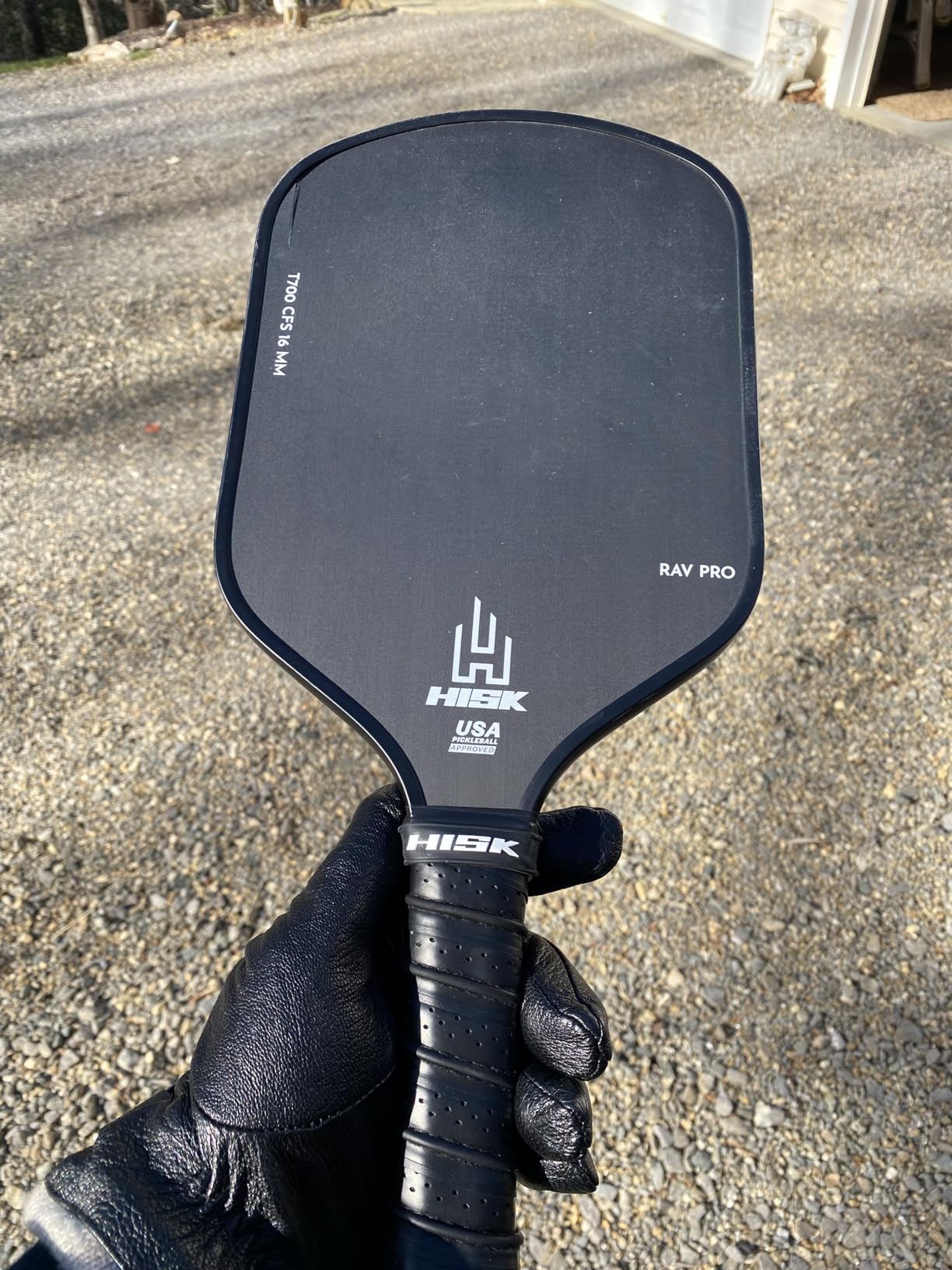 RAV PRO Pickleball Paddle - Ultimate HIGH END 16mm Japanese Toray T700 Raw Carbon Fiber CFS w/Excellent GRIT Roughness Texture, Aero Dynamic Curve, USAPA Approved, Non Slip Grip customer photo 2