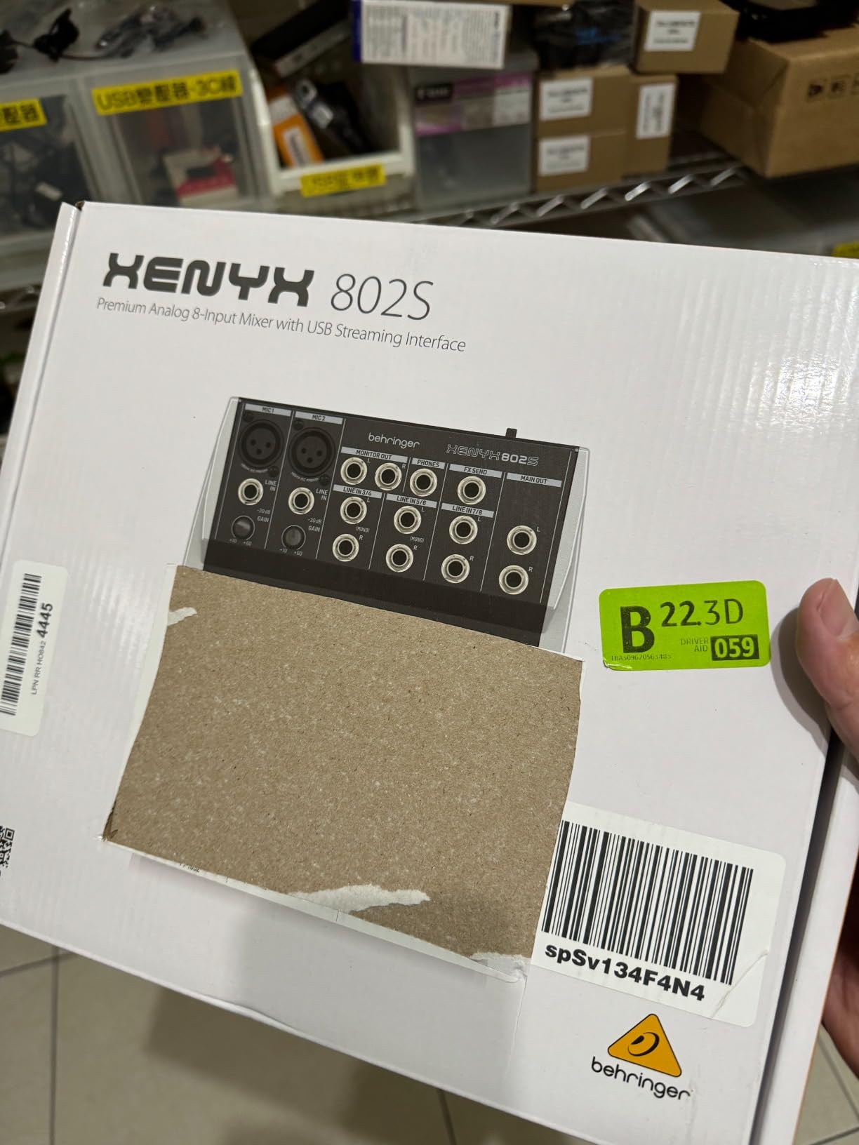 Behringer XENYX 802S Premium Analog 8-Input Mixer with USB Streaming Interface customer photo 1