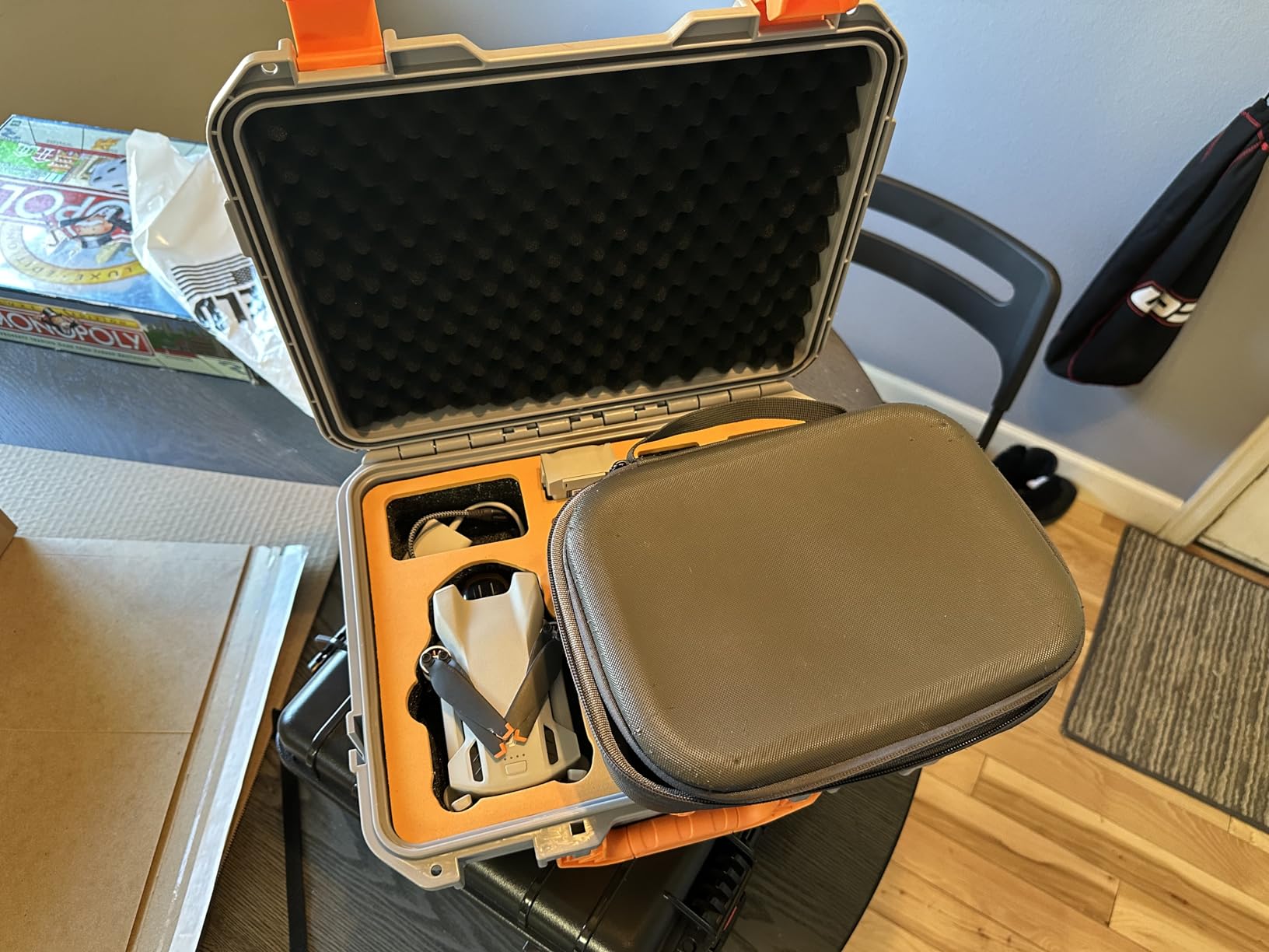 Hard Case for DJI Mini 3 Pro/3/Mini 4 Pro, Waterproof Pressure Resistant Carrying Case Accessories - Fits Latest for DJI RC 2/RC (Only Case) | Waterproof Carrying Case for DJI Mini 3 Fly More Combo, Batteries, Accessories, for DJI RC 2/RC/RC-N1/N2 (Case Only) customer photo 1