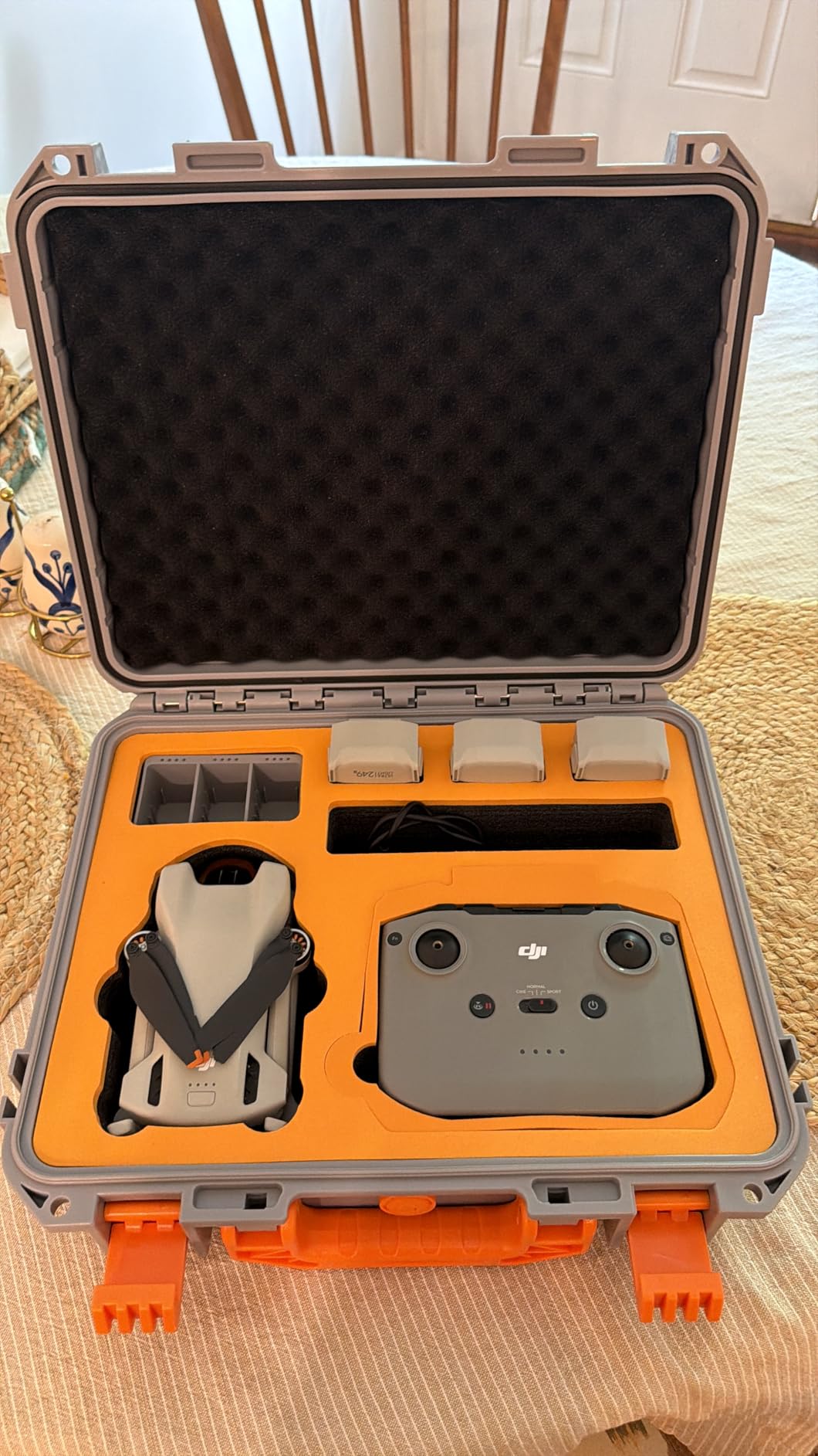 Hard Case for DJI Mini 3 Pro/3/Mini 4 Pro, Waterproof Pressure Resistant Carrying Case Accessories - Fits Latest for DJI RC 2/RC (Only Case) | Waterproof Carrying Case for DJI Mini 3 Fly More Combo, Batteries, Accessories, for DJI RC 2/RC/RC-N1/N2 (Case Only) customer photo 2