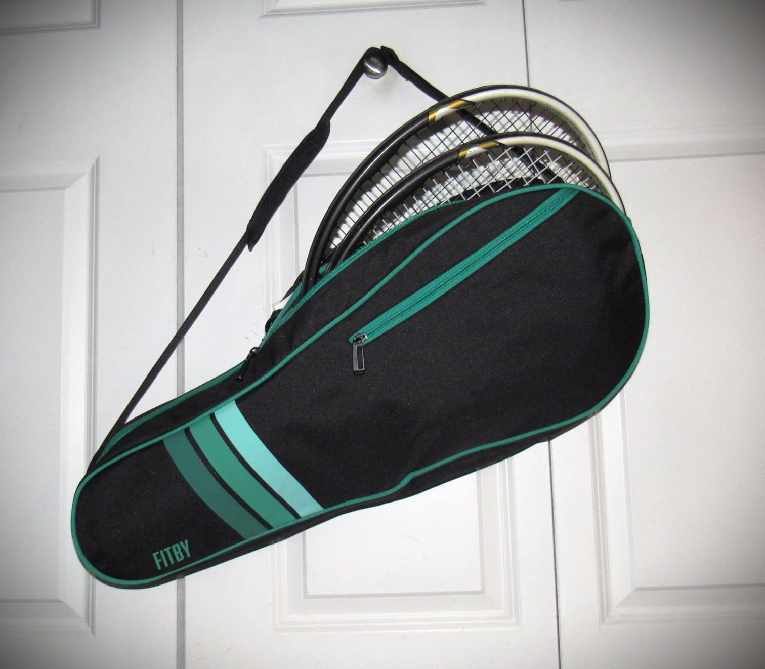 Tennis Bag for Men & Women - Lightweight Durable Racquet Bag with Adjustable Shoulder Strap & Side Pockets - Fits Multiple Racquets - Tennis Racket Cover (27