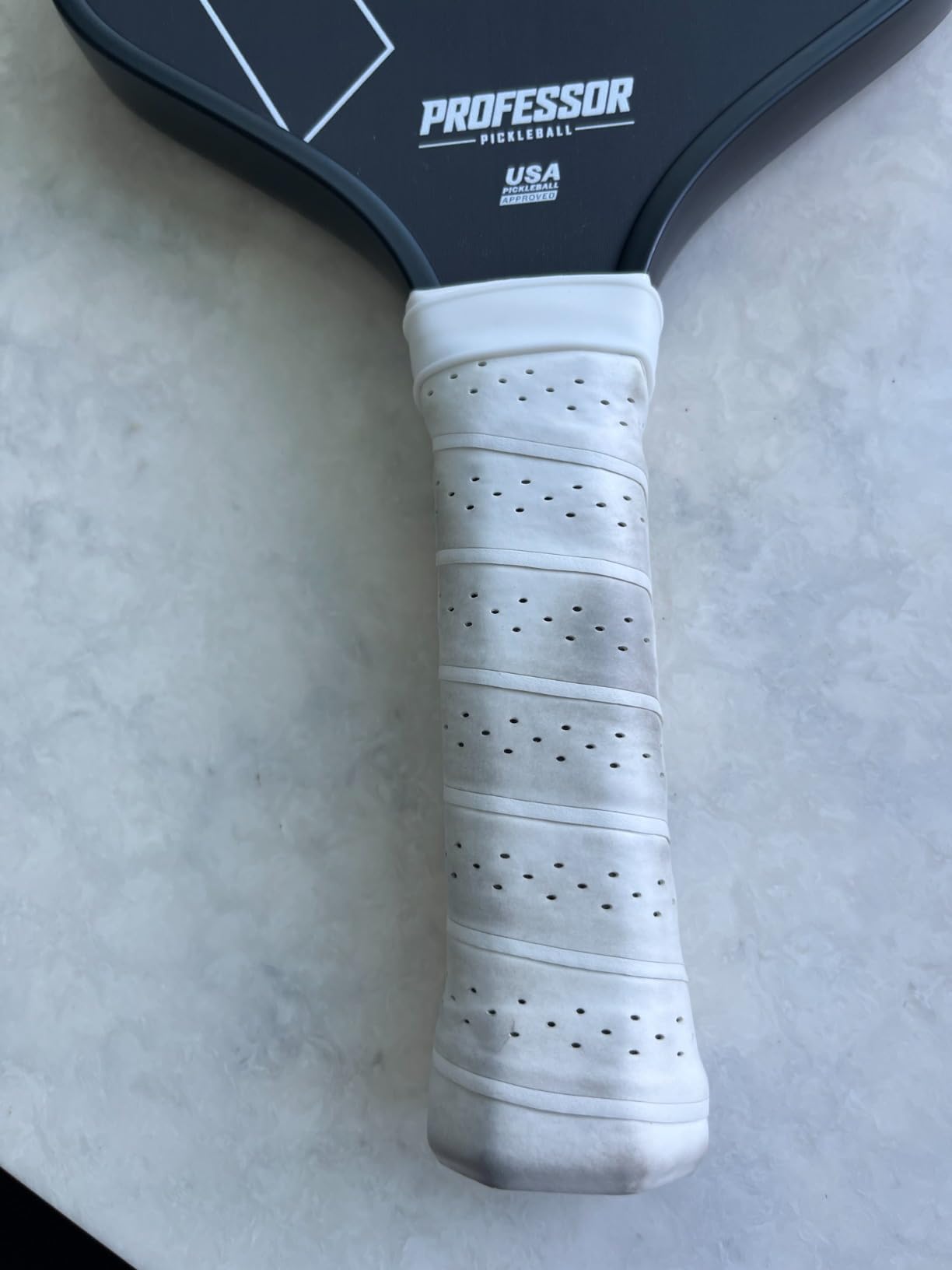 Professor PhD Raw Carbon Fiber Premium Pickleball Paddle Racket - USA Pickleball Approved - Honeycomb Core - Power & Control customer photo 2
