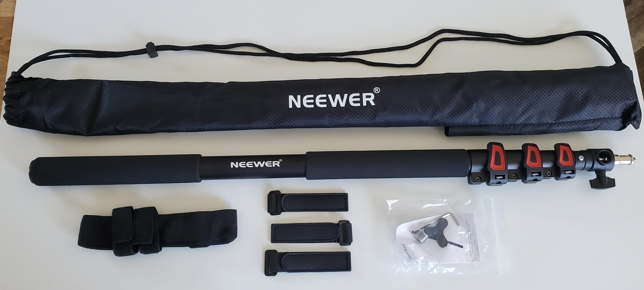 NEEWER 7.5ft/230cm Boom Pole Stand, Portable Telescopic Aluminum, MS-230C customer photo 2