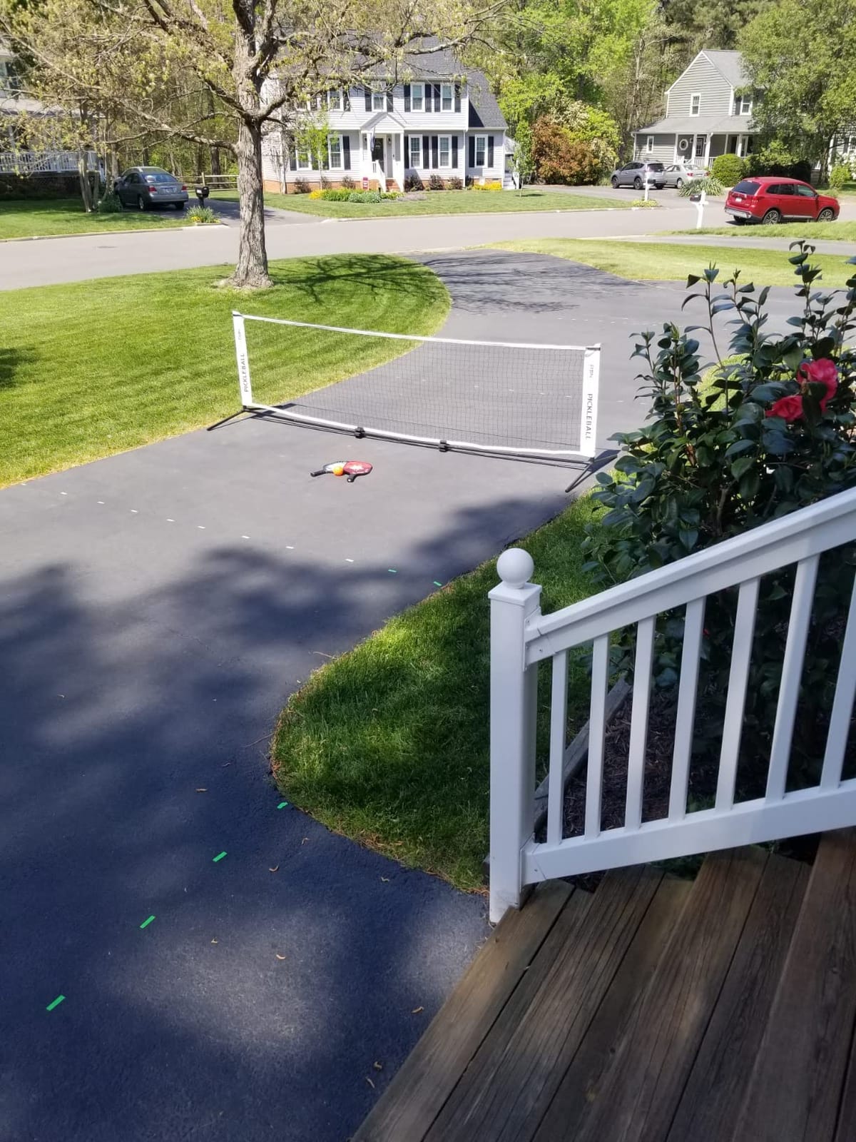 A11N SPORTS Badminton Net - Height Adjustable Volleyball Net for Junior Tennis, Soccer Tennis & Kids - Portable Driveway Pickleball Net for Indoor & Outdoor, 11ft/14ft/20ft Wide customer photo 2