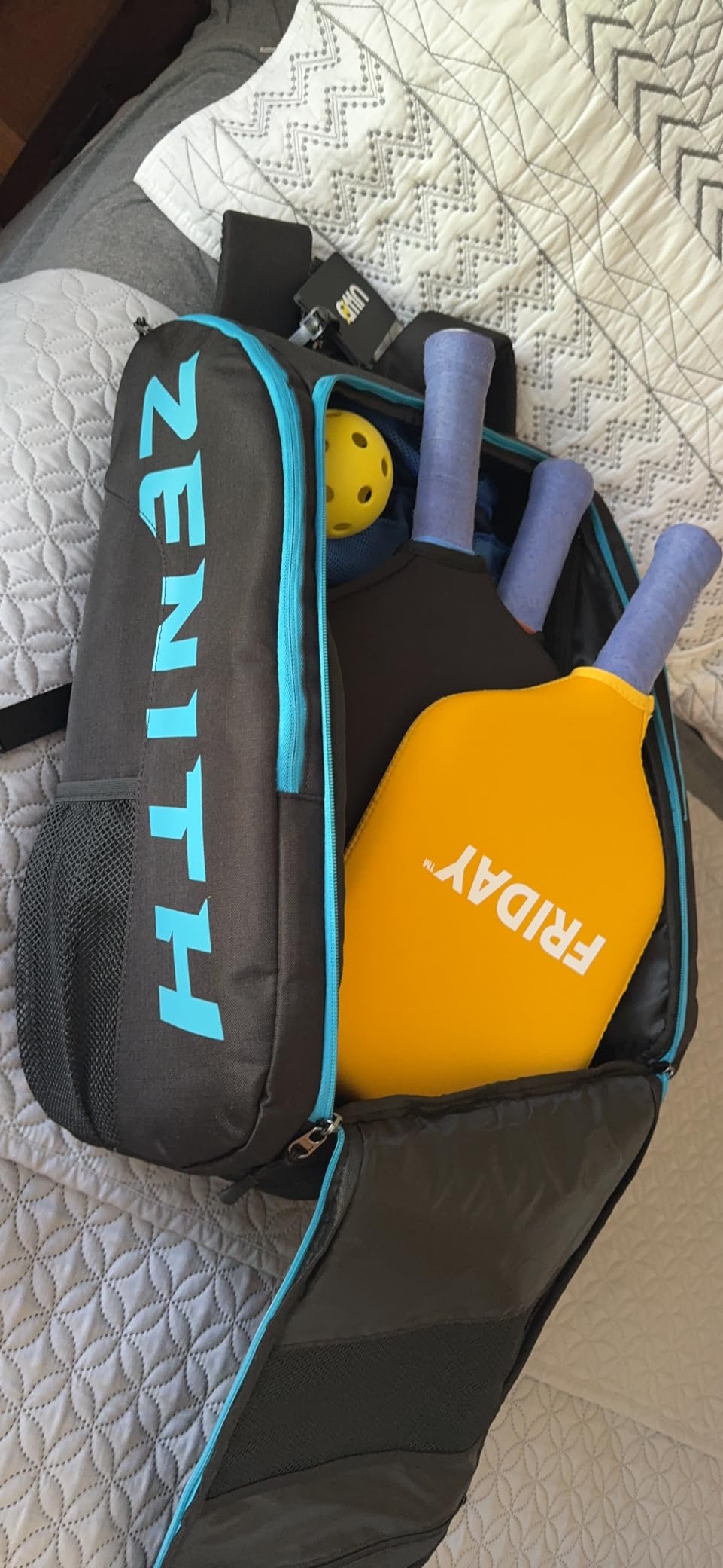 A11N SPORTS Tournament Pickleball Bag Backpack for Men & Women, Holds 4 Paddles, Shoe Compartment, Fence Hook customer photo 2