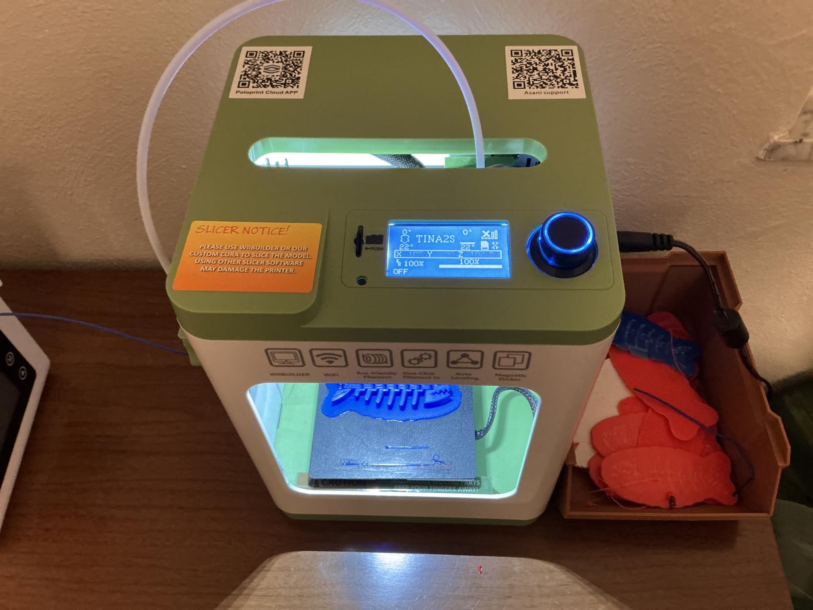 TINA2S Fully Assembled Mini 3D Printer for Kids and Beginners, Starter Kit customer photo 1