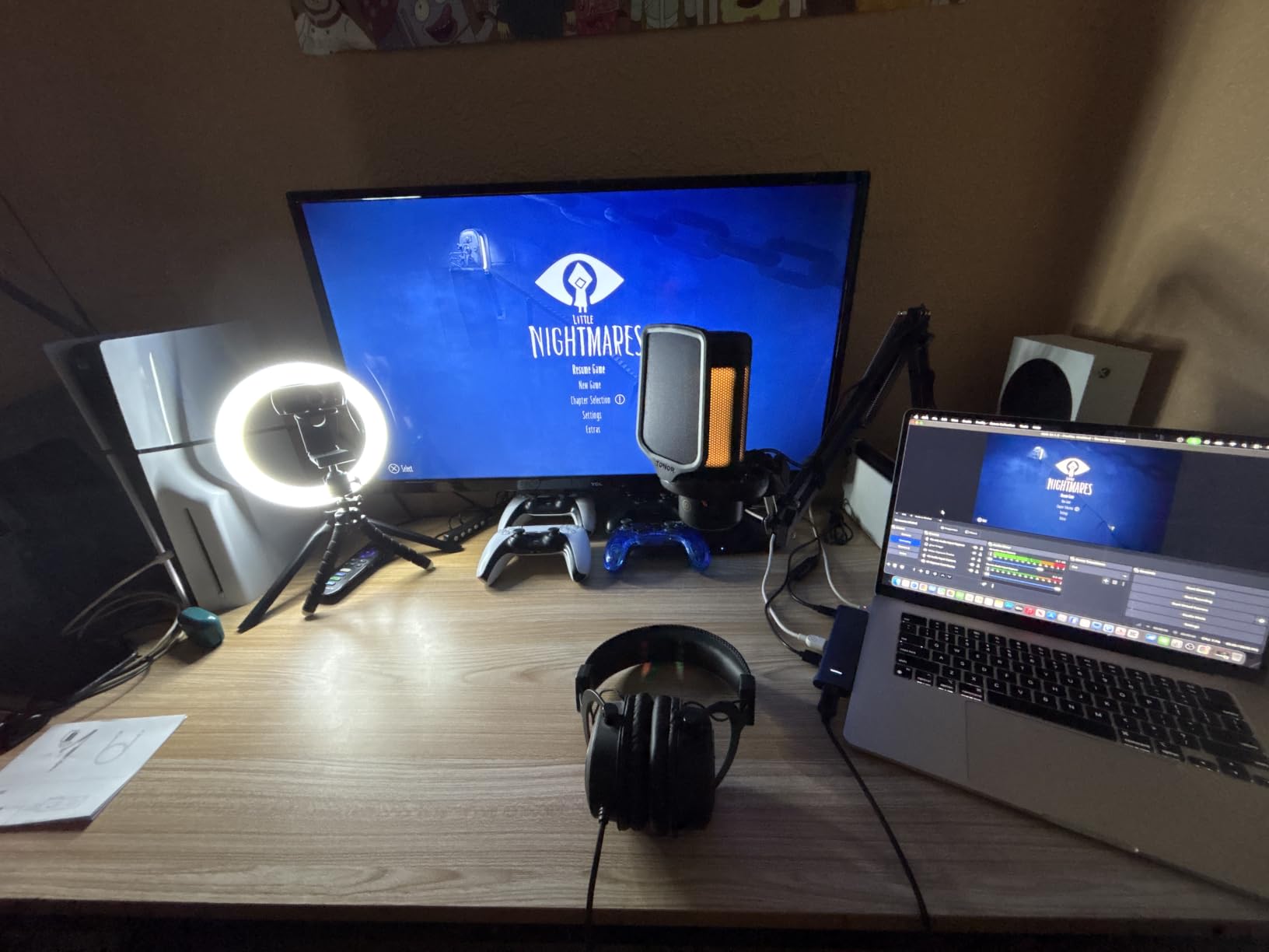 TONOR Gaming Microphone Set with Boom Arm, Vocal Condenser Microphone for Content Creators, USB Mic for PC with Stand, RGB, Tap Mute, Gain Control, Gaming Equipemnt, Twitch, Streaming, TC310+ | Boom Arm Set, USB Mic with Controllable Light, One Tap Mute, Volume Control, for Discord, Twitch Streaming, Black, TC310+ customer photo 2