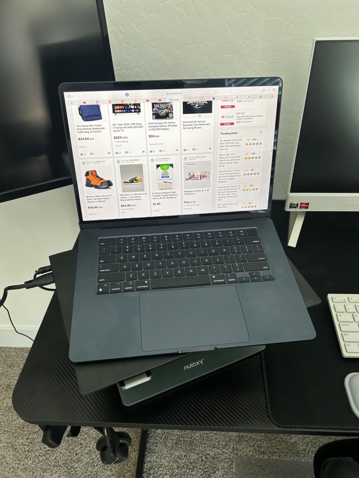 Apple 2023 MacBook Air Laptop with M2 chip: 15.3-inch Liquid Retina Display, 16GB Unified Memory, 256GB SSD Storage, 1080p FaceTime HD Camera, Touch ID. Works with iPhone/iPad; Midnight customer photo 1