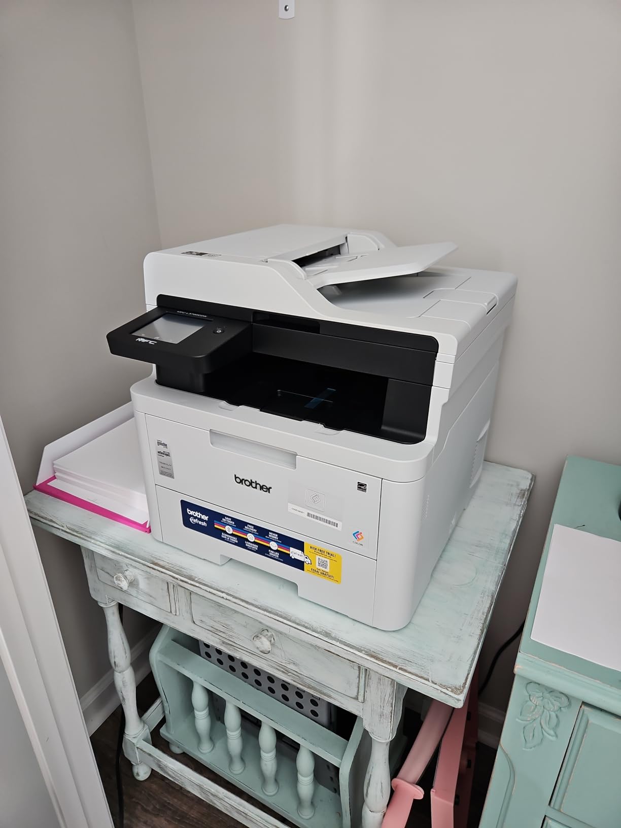 Brother MFC-L3720CDW Wireless Color Laser Printer, Scanner, Copier, Fax, Auto Duplex, 250-Sheet Capacity customer photo 1