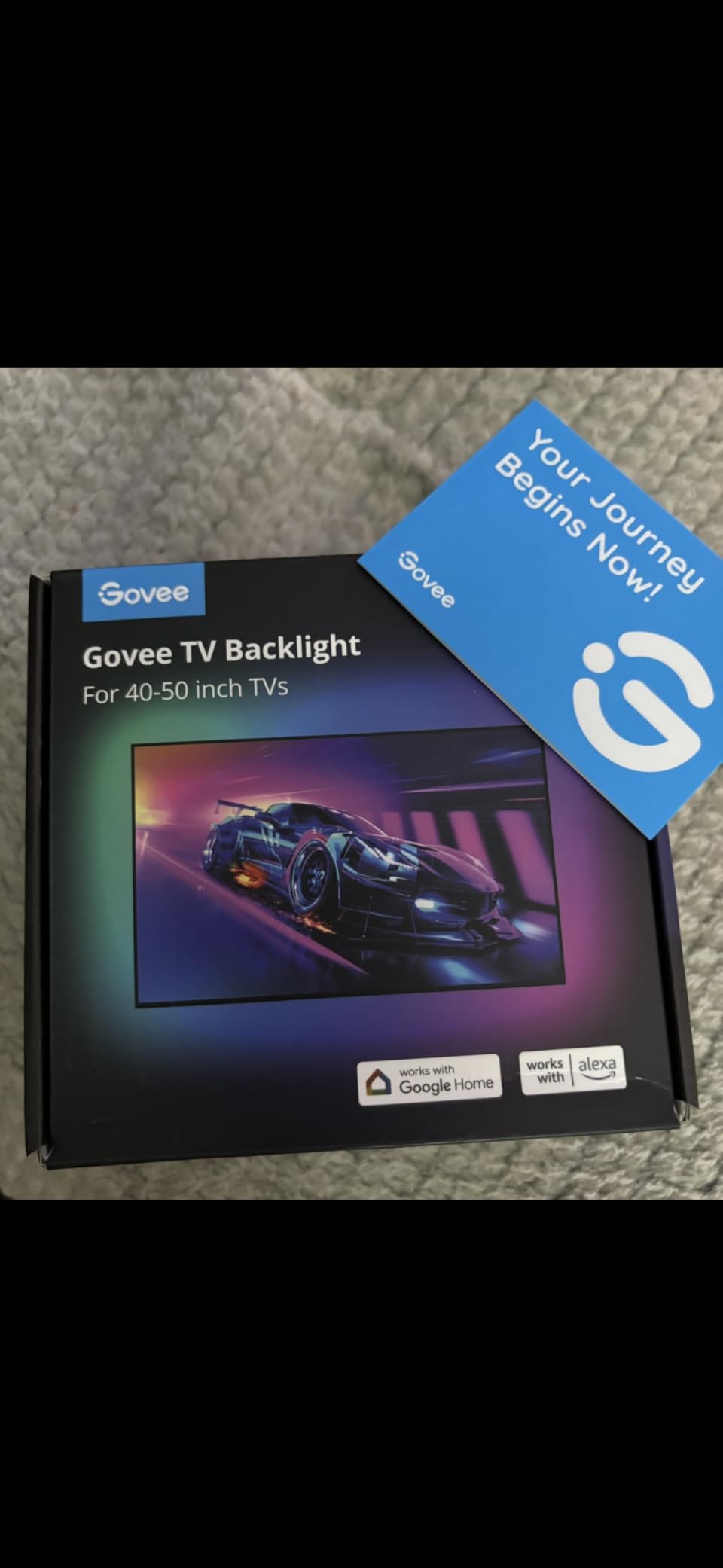 Govee Smart TV LED Backlight Strip, RGBIC for 40-50inch TVs | Music Sync, Wi-Fi Bluetooth & App Control, Works with Alexa & Google Assistant, 77 Scene Modes, Adapter customer photo 2