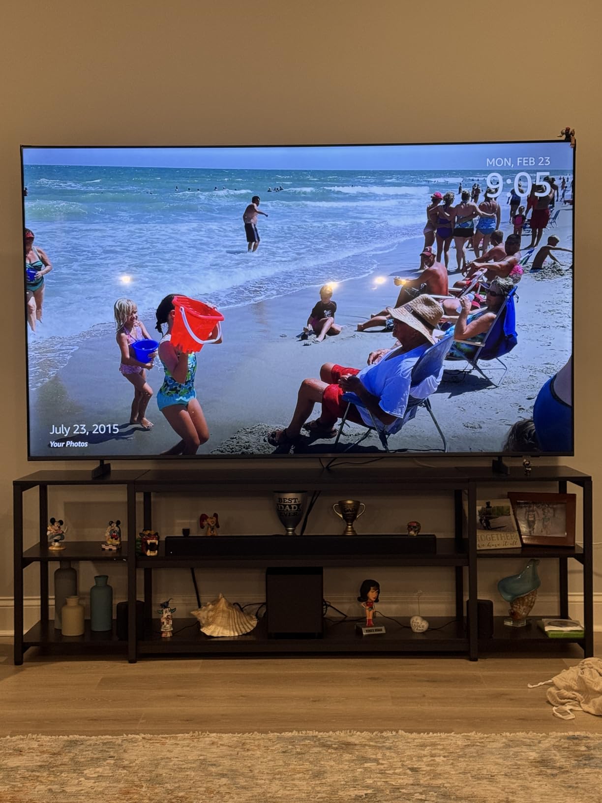 Aquzee 85 inch TV Stand, Entertainment Center for 70 75 80 85