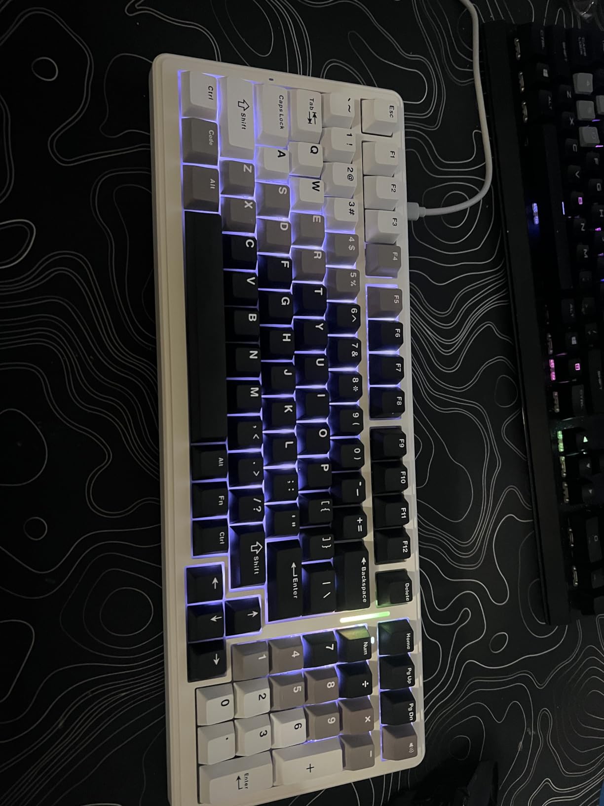 AULA F99 Wireless Mechanical Keyboard,Tri-Mode BT5.0/2.4GHz/USB-C Hot Swappable Custom Keyboard,Pre-lubed Linear Switches,RGB Backlit Computer Gaming Keyboards for PC/Tablet/PS/Xbox customer photo 2