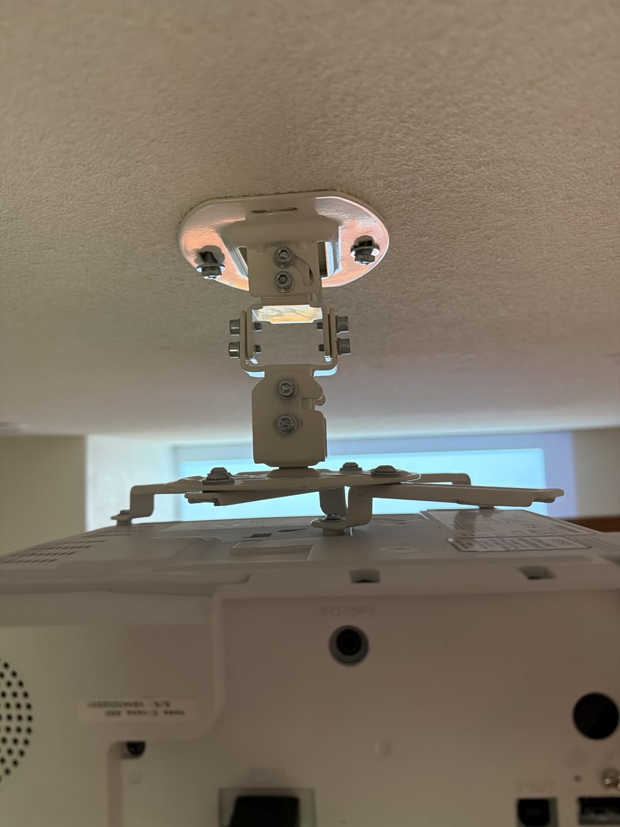 WALI Universal Projector Ceiling Wall Mount with Hidden Cable Management customer photo 2