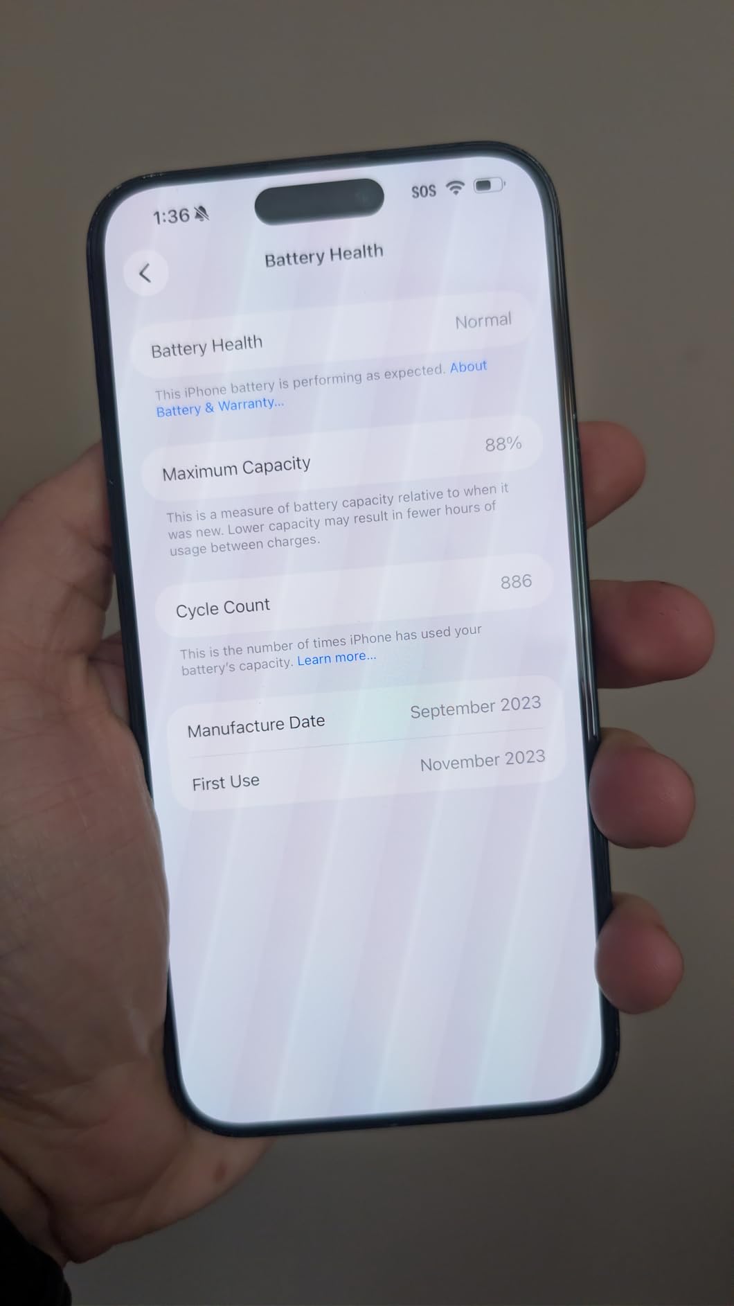 Apple iPhone 15 Pro Max, 256GB, Natural Titanium - Unlocked (Renewed) customer photo 2