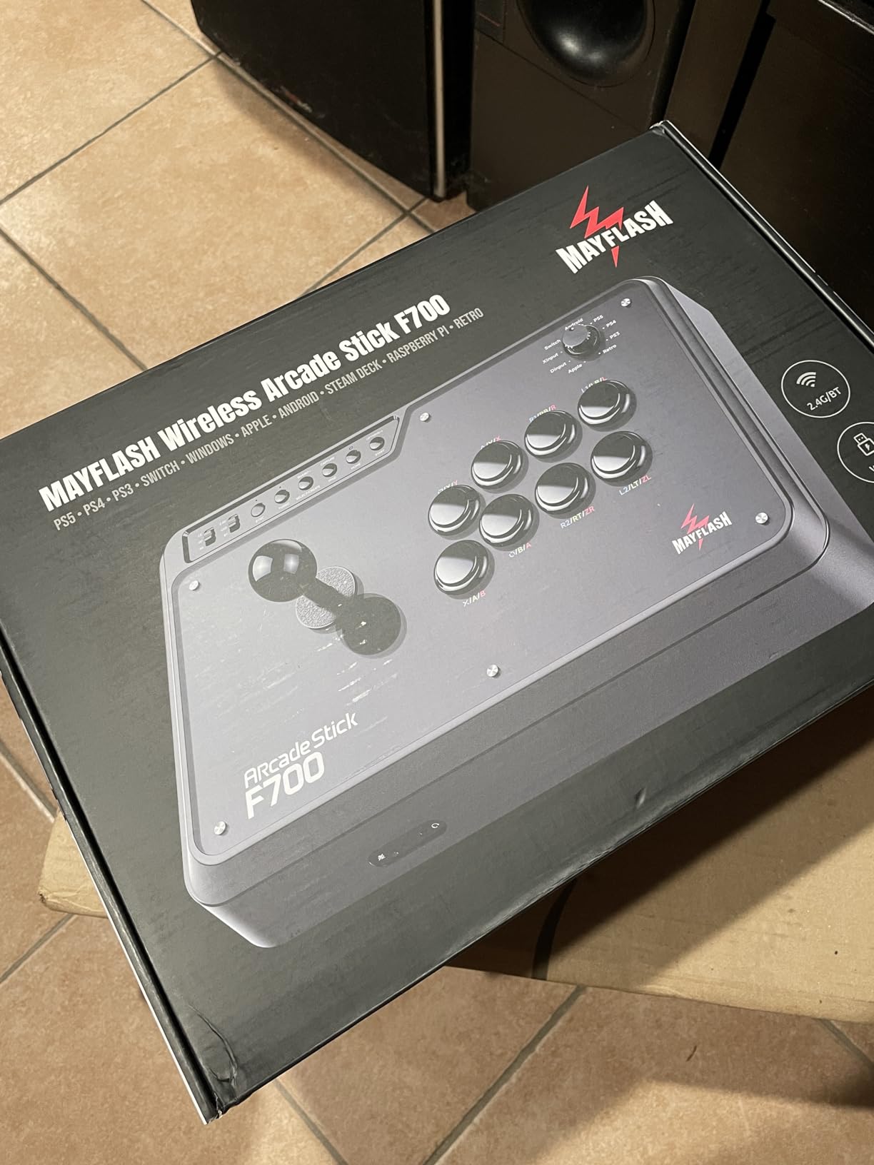 MAYFLASH Arcade Stick F700 for PS5, PS4, Switch, Switch 2, Windows, Apple, Android and more. Fight Stick Support Wireless Bluetooth, 2.4G Receiver and Wired Connection customer photo 1