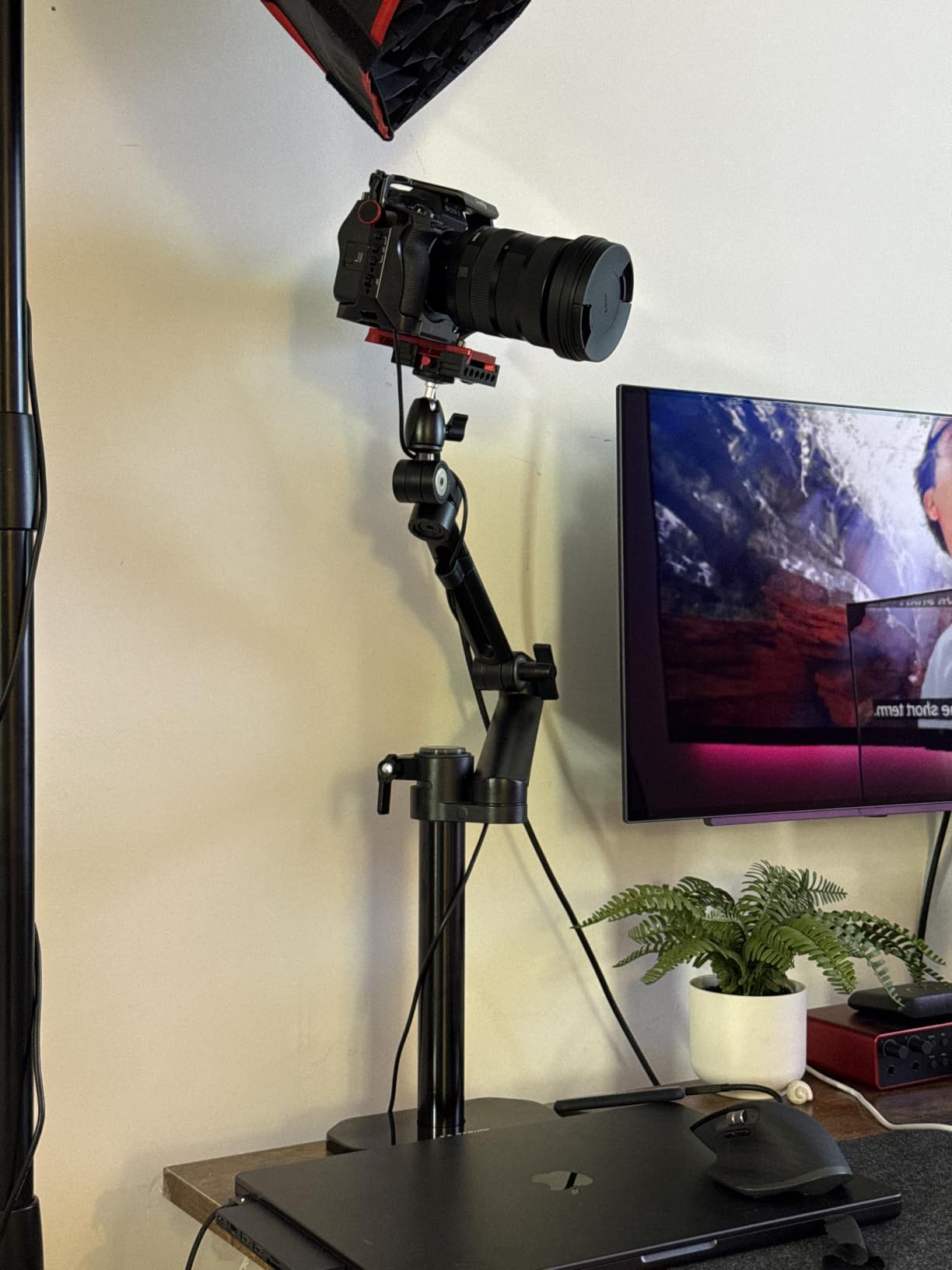 TARION Camera Desk Mount Overhead DSLR Arm Stand Titanrig Lite Z customer photo 2