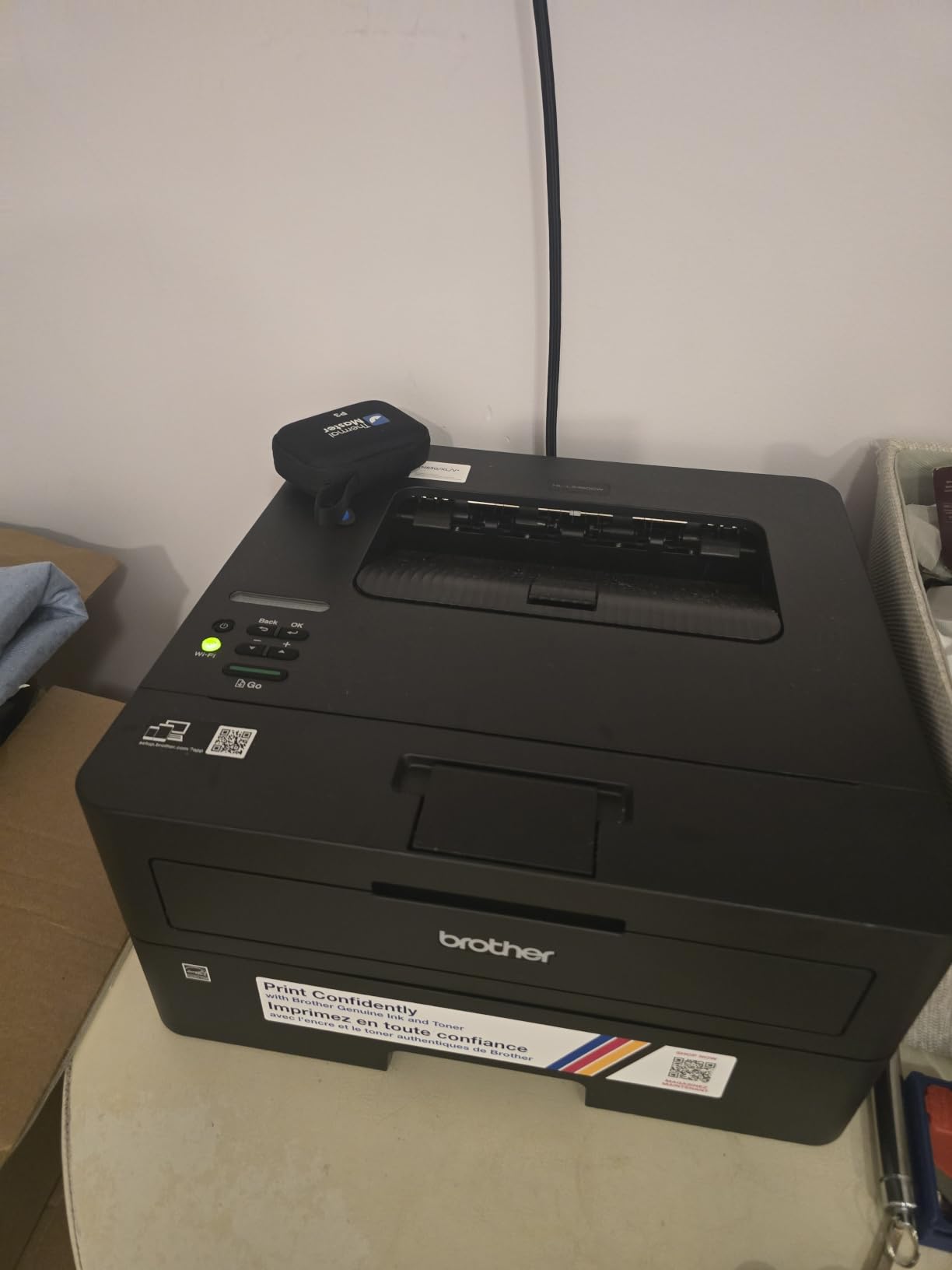 Brother HL-L2460DW Wireless Compact Monochrome Laser Printer with Duplex, Mobile Printing, Black & White Output | Includes Refresh Subscription Trial(1), Works with Alexa customer photo 2