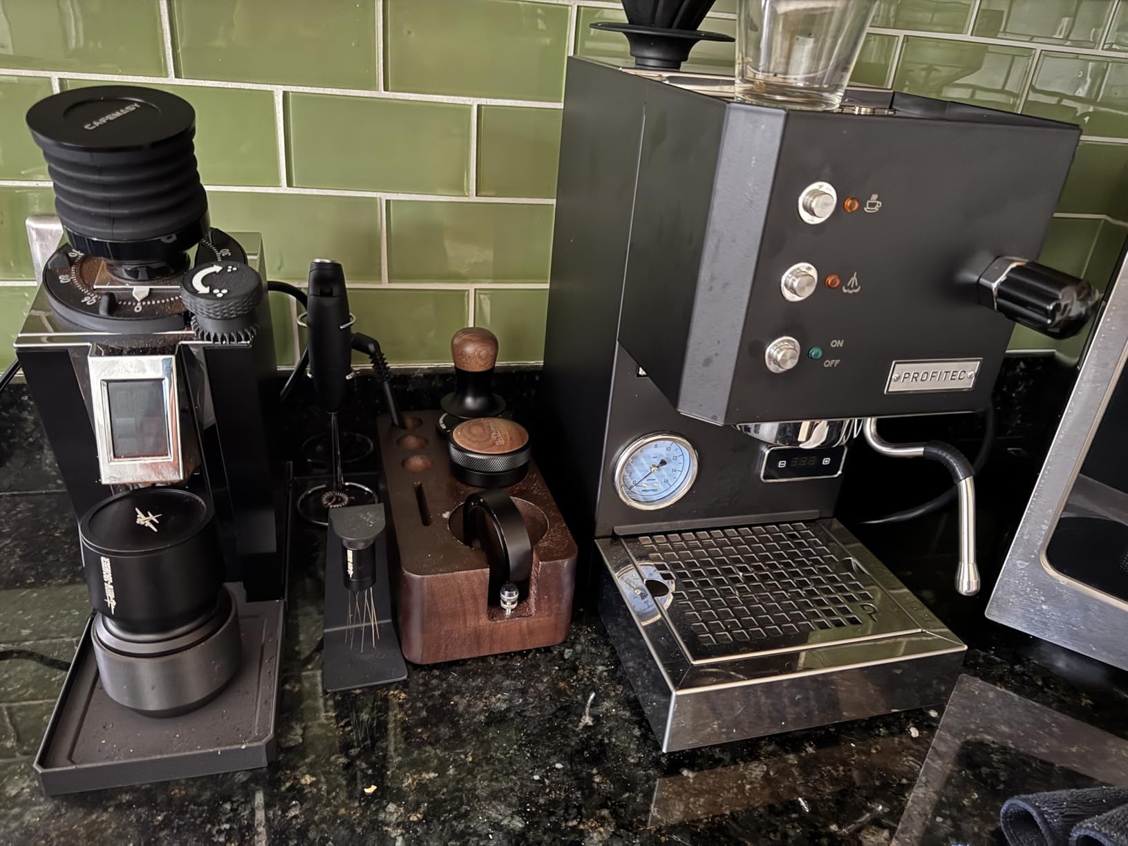 MHW-3BOMBER WDT Tool Espresso Distribution Tool with Magnetic Stand, Adjustable Needle Range, 0.4mm Stainless Steel Needles (8+6 Spare), Anti-Clumping Coffee Stirrer for 51/54/58mm Portafilter, T6126 customer photo 2