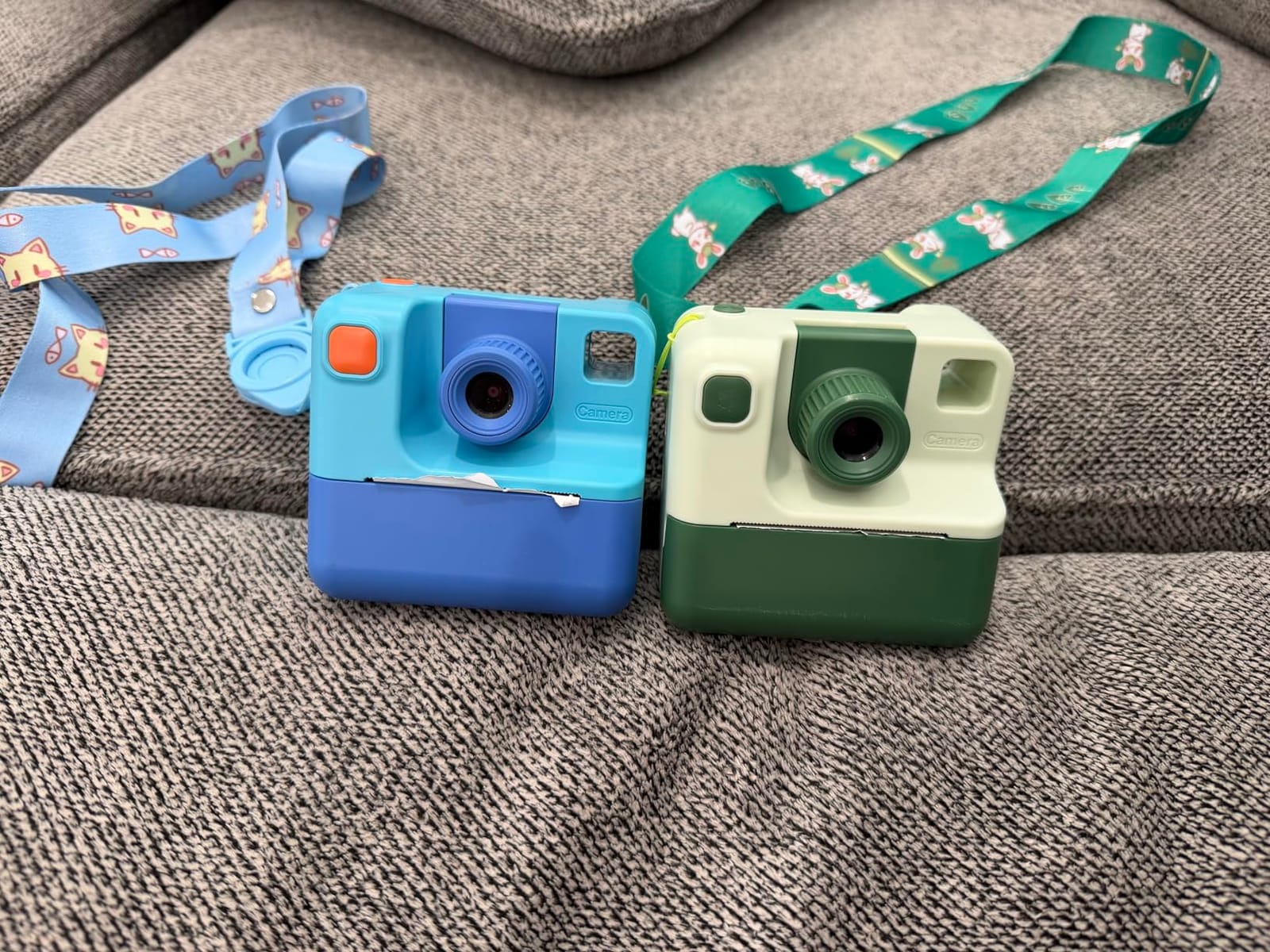 Kids Camera Instant Print, Christmas Birthday Gifts for Girl Boys 3-12 Years Old, FHD Selfie Digital Video Cameras Toddler 3 Rolls Print Paper & 32G Card (Blue) customer photo 2