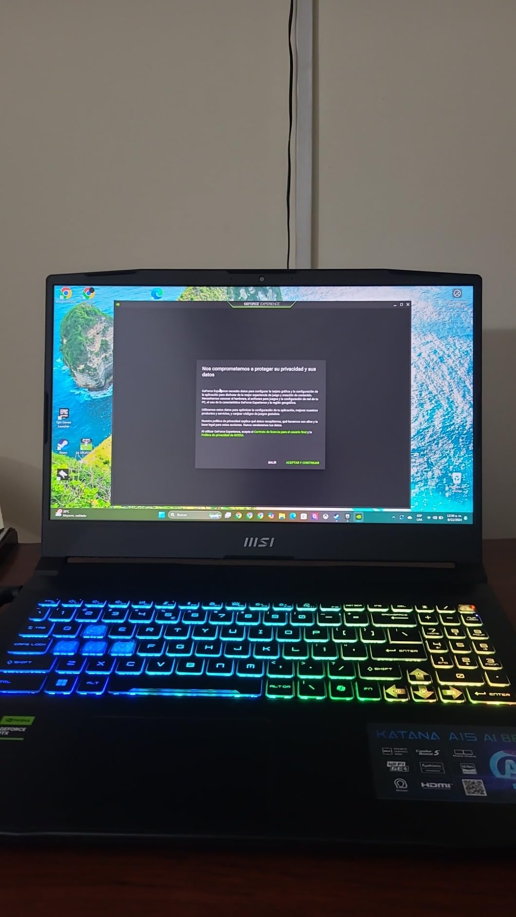 msi Katana A15 AI Gaming Laptop 15.6” QHD 165Hz – Ryzen 9-8945HS, RTX 4070, 32GB DDR5, 1TB SSD, Cooler Boost 5, Windows 11: Black B8VG-450US customer photo 2