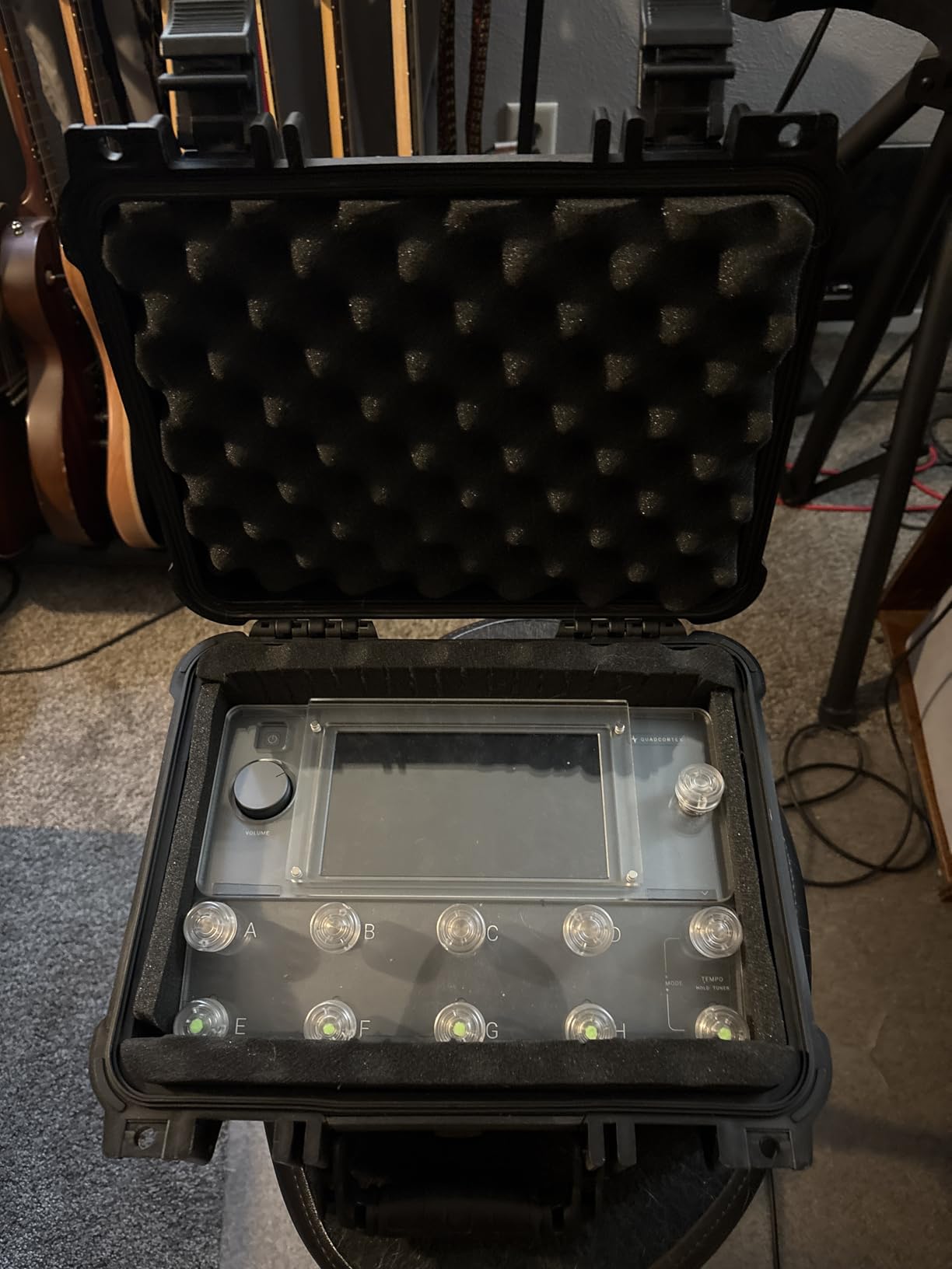 Jack Boss 14x 11.5x 6.5 Inch Hard Case, Portable Weather Waterproof Protective Camera Case with Customizable Foam, Fit Use of Drones, Camera, Equipments, Green customer photo 2