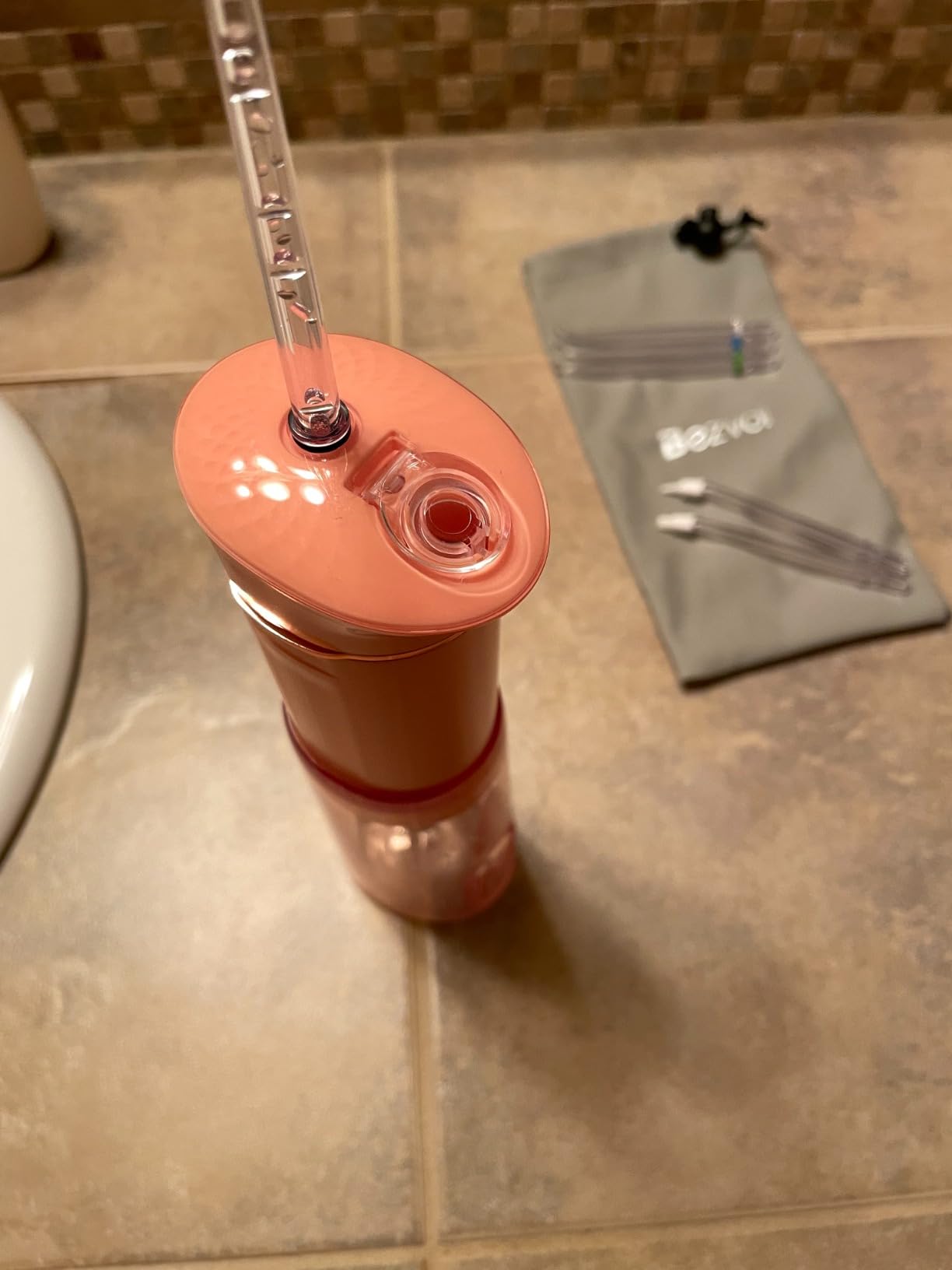 Bezvoi Mini Portable Water Flosser for Travel, 5 Modes Dental Floss, 6 Tips customer photo 2