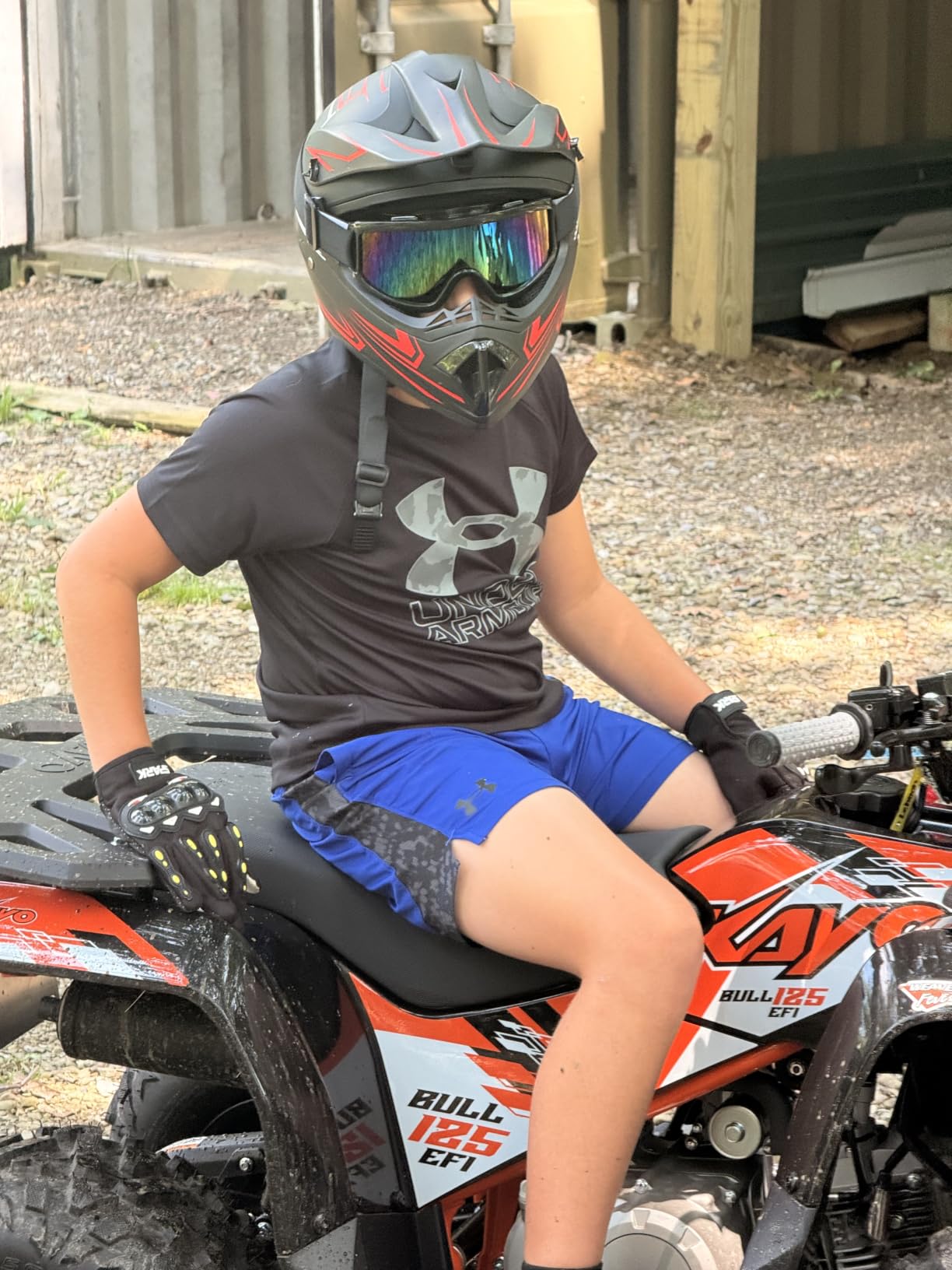 Youth Kids Dirt Bike Motorcycle Helmets DOT Approved ATV Motocross Helmet customer photo 2