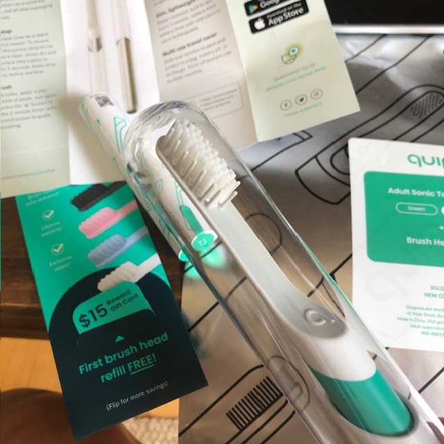 Quip Sonic Electric Toothbrush for Adults, Extra Brush Head, Magenta customer photo 2