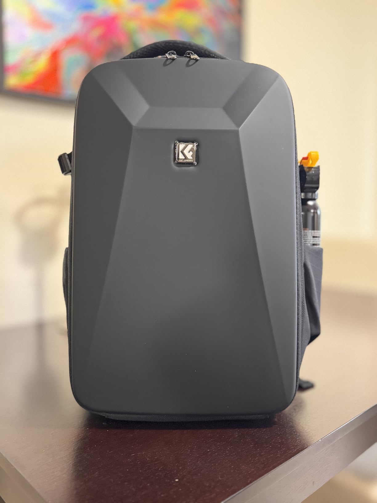 K&F CONCEPT Camera Backpack,Hardshell Photography DSLR Camera Bag | 15-15.6 Inch Laptop Compartment, Waterproof, Hard Shell Camera Case, Compatible with Canon/Nikon/Sony/DJI Mavic Drone, B07 customer photo 1