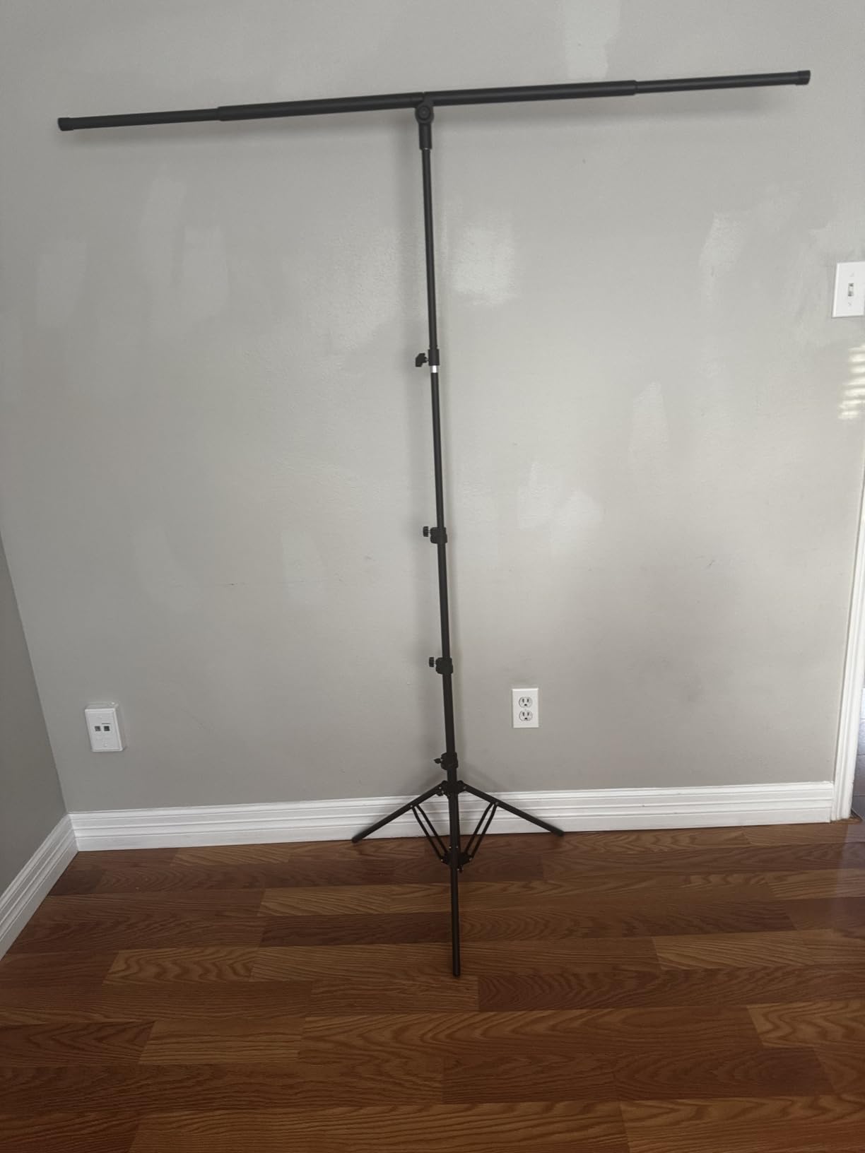 Green Screen Backdrop Kit with T-Shaped Stand 4.6x6ft Greenscreen customer photo 1