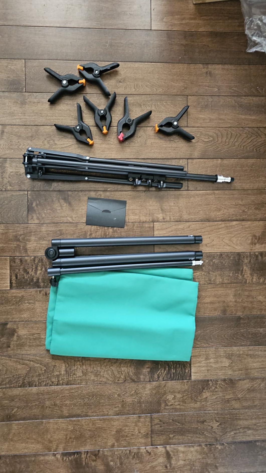 Green Screen Backdrop Kit with T-Shaped Stand 4.6x6ft Greenscreen customer photo 2