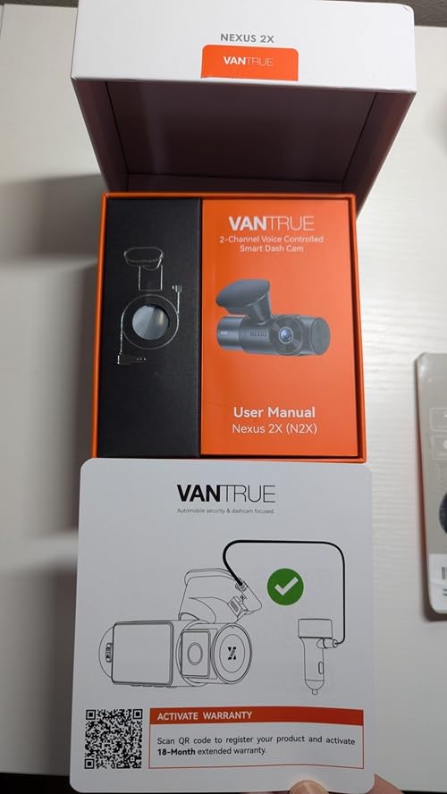 Vantrue N2X 2.7K Dash Cam Front and Inside, STARVIS 2 PlatePix Car Camera customer photo 2