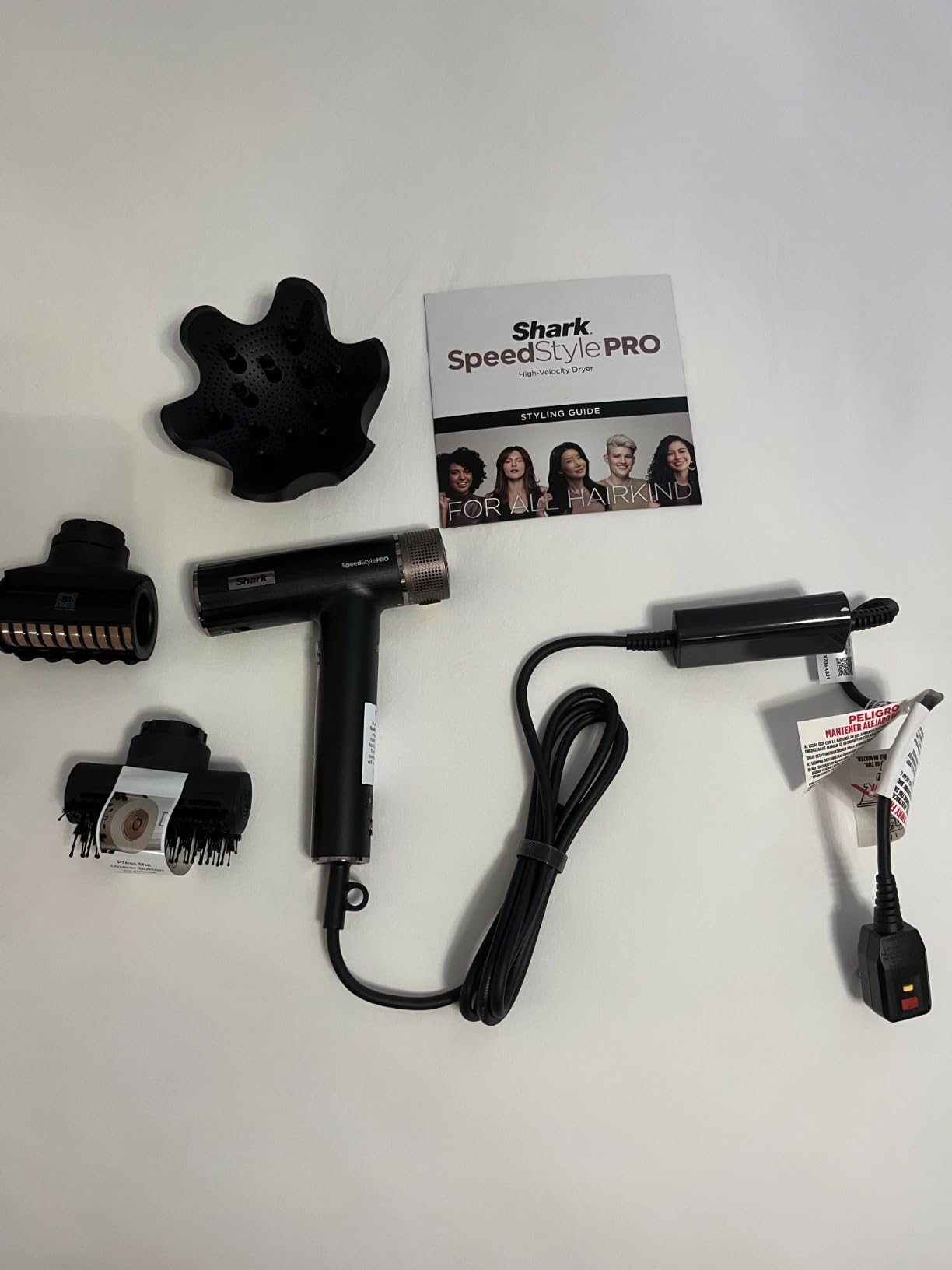 Shark SpeedStyle Pro Ionic Hair Dryer, Scalp Shield, Curly-Coily, HD732 customer photo 2