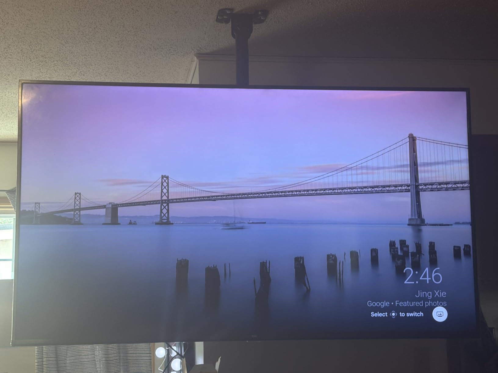 VIVO Black TV Ceiling Mount for 43 to 86 inch Screens, MOUNT-VC86-3 customer photo 2
