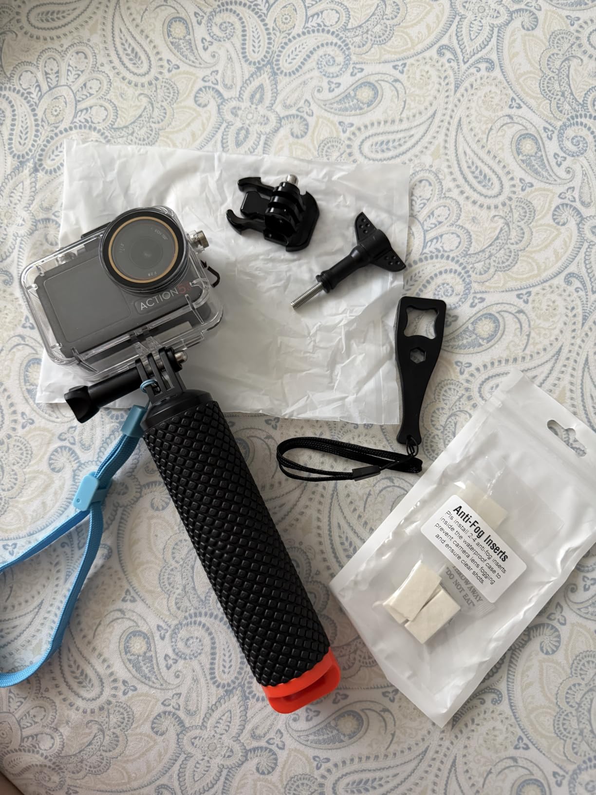 BO&DQQ Underwater Waterproof Case Compatible with DJI Osmo Action 5 Pro/Action 4/Action 3, 164FT/50M Dive Diving Housing Cover Shell with Camera Handle Mount Accessories Kit customer photo 1