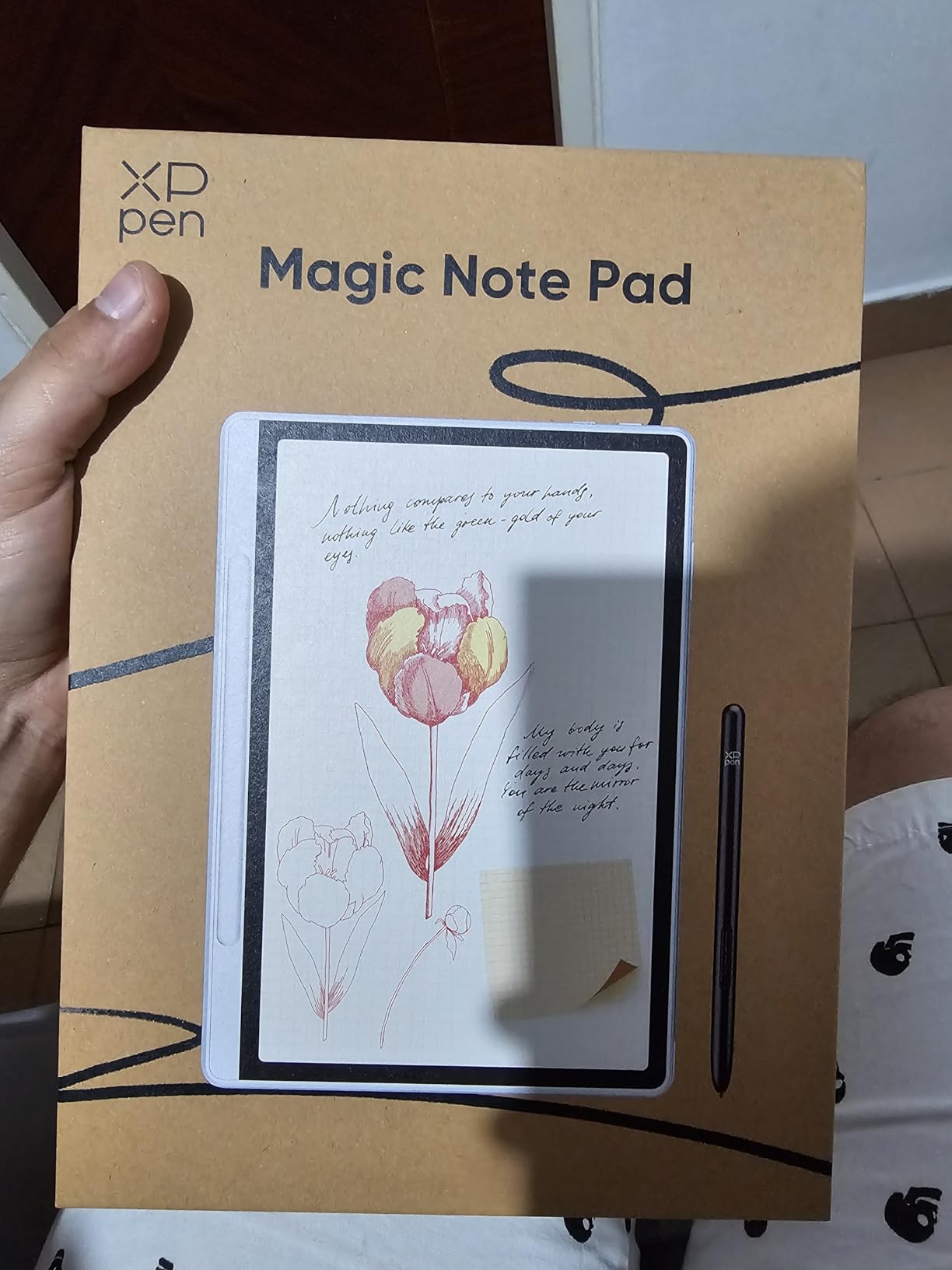 XPPen 3 in 1 Color Digital Notebook 10.95'' Paper Note Taking Tablet with 16384 Pressure Levels Battey-Free X3 Pro Pencil 2 Magnetic Folio 6+128GB Magic Note Pad for Writing/Reading/Meeting/Study customer photo 2