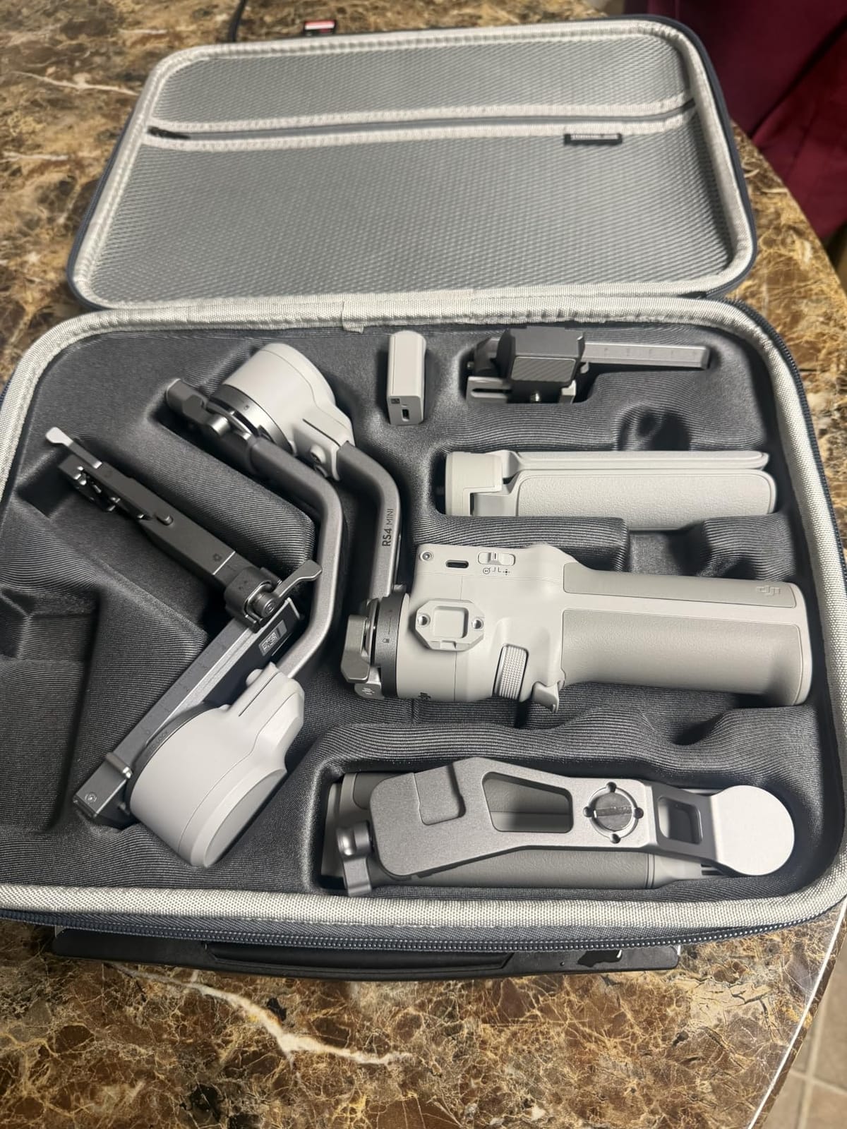 RS 4 Mini Carrying Case, Portable PU Leather Storage Case Travel Shoulder Bag for DJI Ronin RS4 Mini Gimbal Stabilizer and Accessories customer photo 2