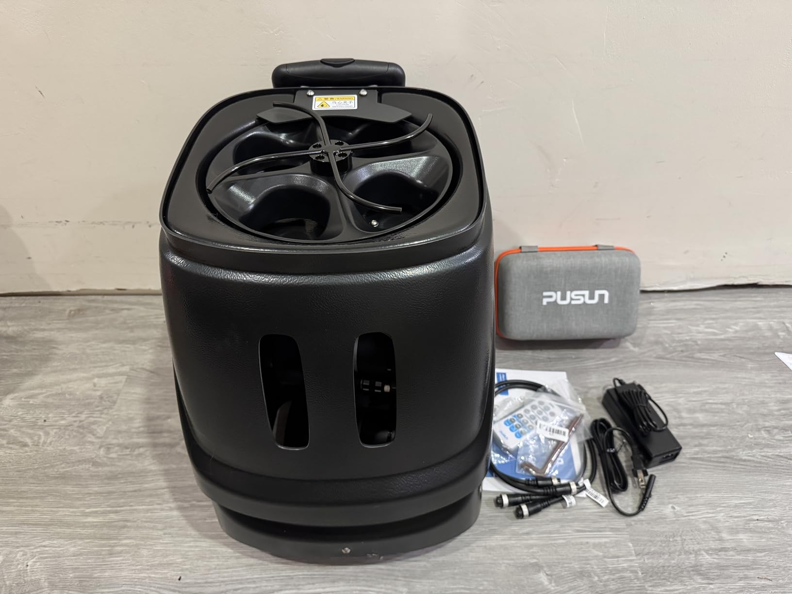 PUSUN｜PT-Smart Pro Internal Oscillation Tennis Ball Machine: App with 12 Built-in Training Modes, 28-Pt Custom Drills,75MPH, 5H,32.6lb Portable for Tennis & Padel,Training, Practice,Beginners to Pros customer photo 1
