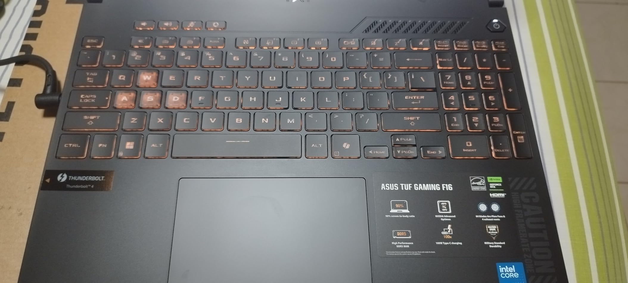 ASUS TUF Gaming F16 Gaming Laptop, 16” FHD+ 144Hz IPS-Level 16:10 Display, Intel® Core™ 5 210H, NVIDIA® GeForce RTX™ 4050, 16GB DDR5, 512GB PCIe Gen4 SSD, Wi-Fi 6, Win11 Home, FX607VU-SS53 customer photo 1
