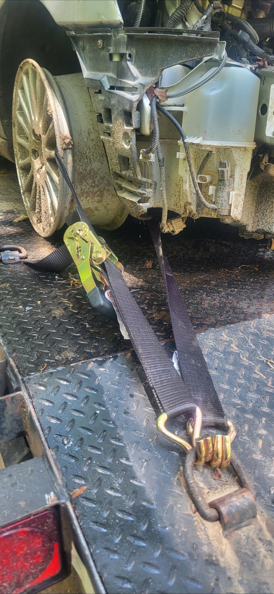VEVOR Ratchet Tie Down Straps (4-Pack), 10000 lb Break Strength, Heavy Duty Double J Hooks, 2